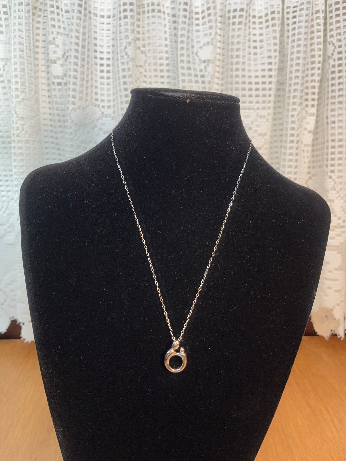Mother & Child Sterling Silver Necklace