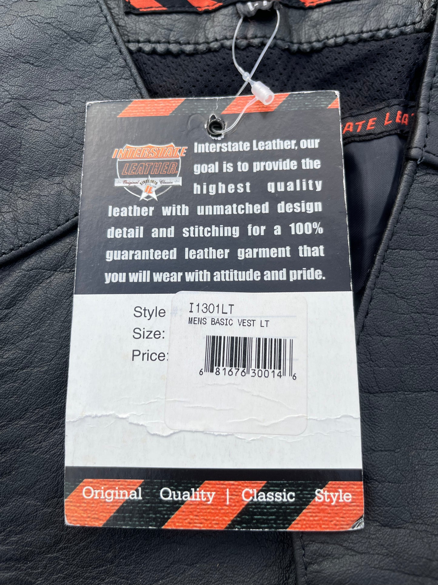 New Interstate Leather Motorcycle Vest