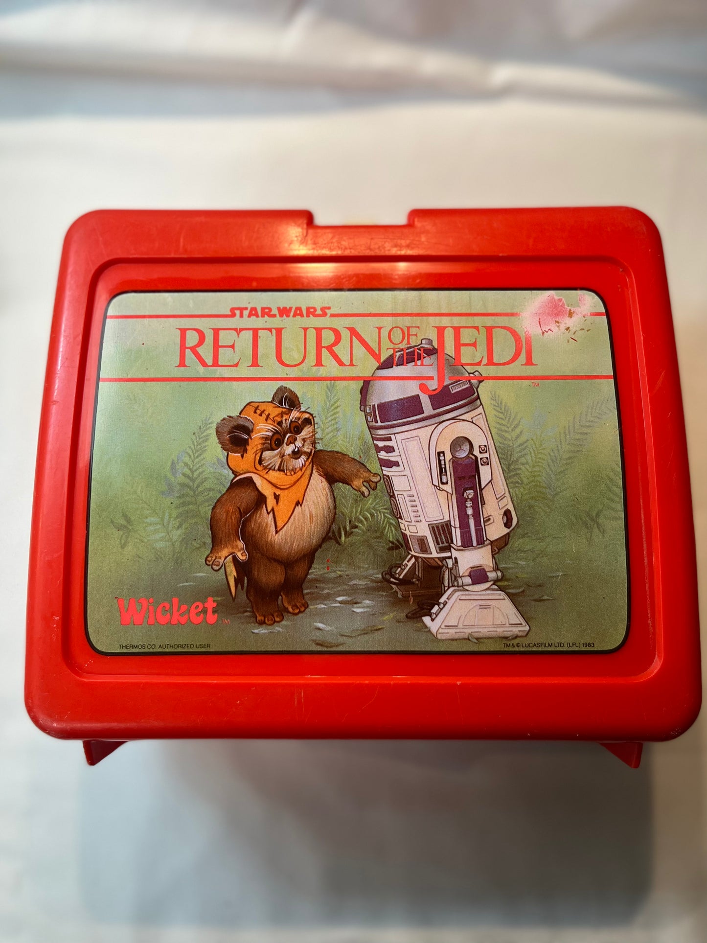 Collectible Star Wars Return Of The Jedi Lunch Box And Thermos