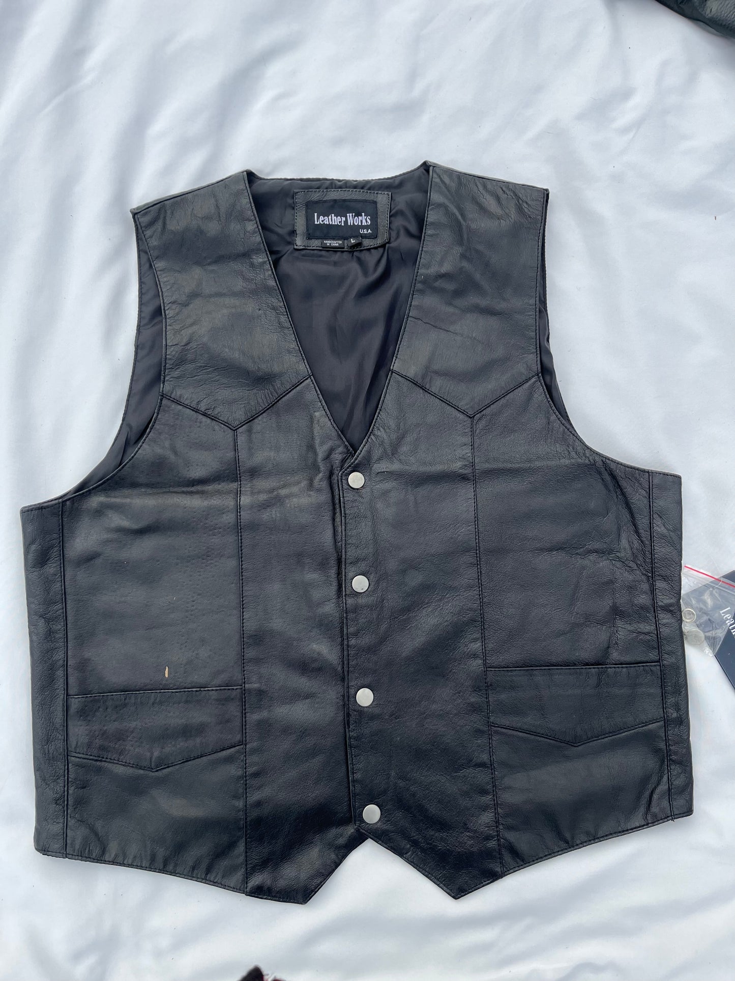 Leather Works USA Motorcycle Vest