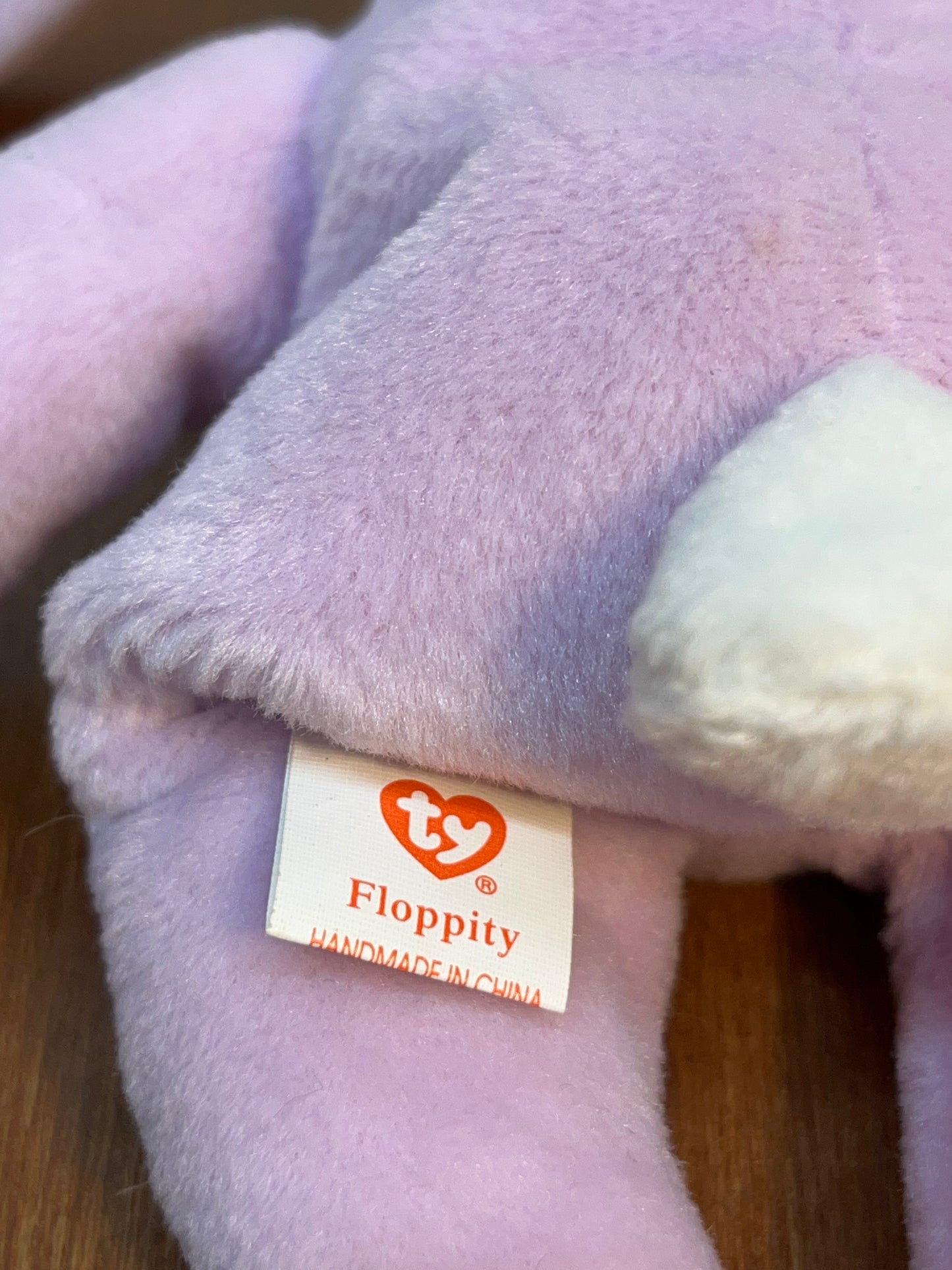 Floppity Beanie Baby Ty Bunny With Tag