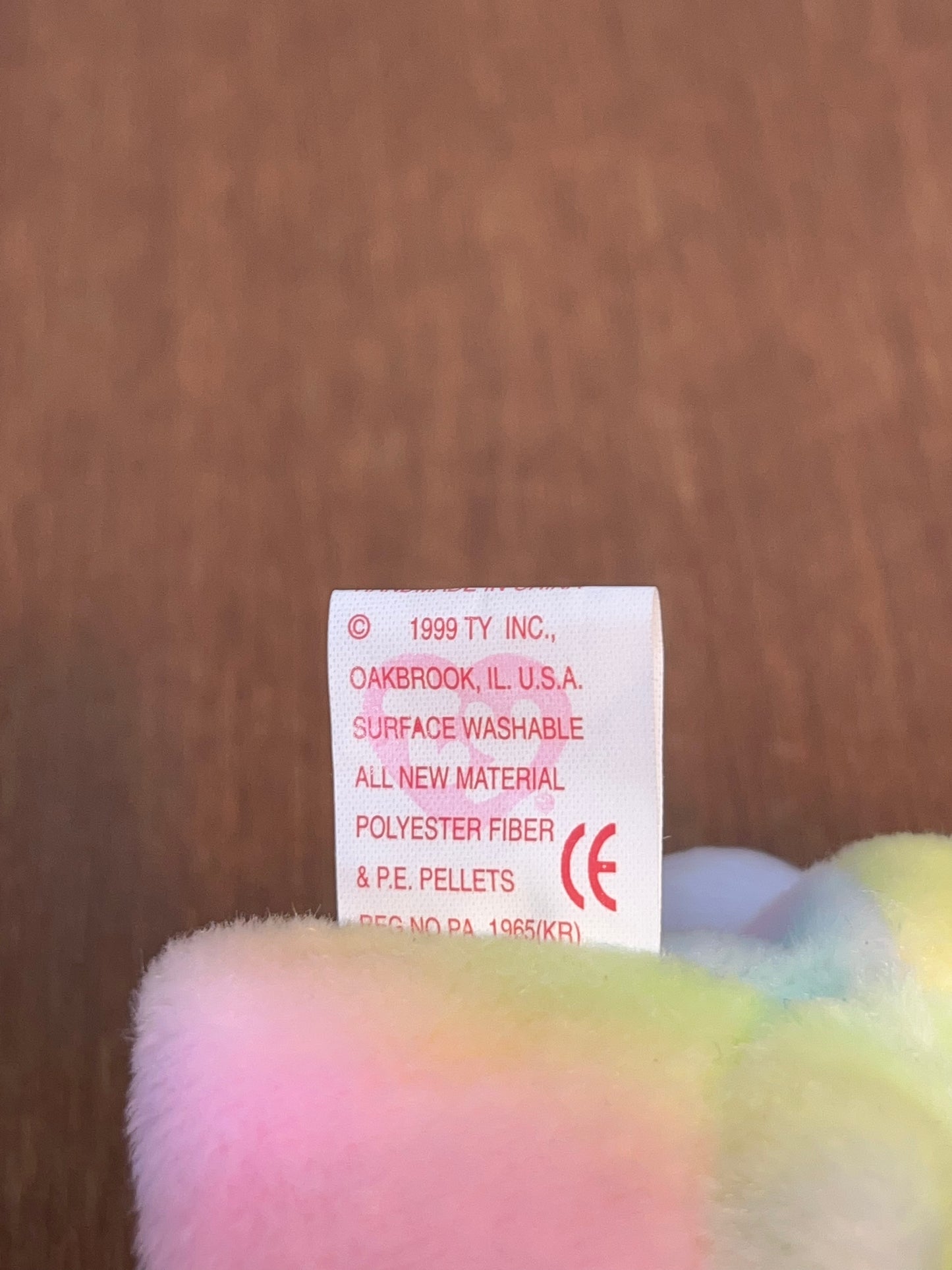 Hippie Beanie Baby Ty Bunny With Tag