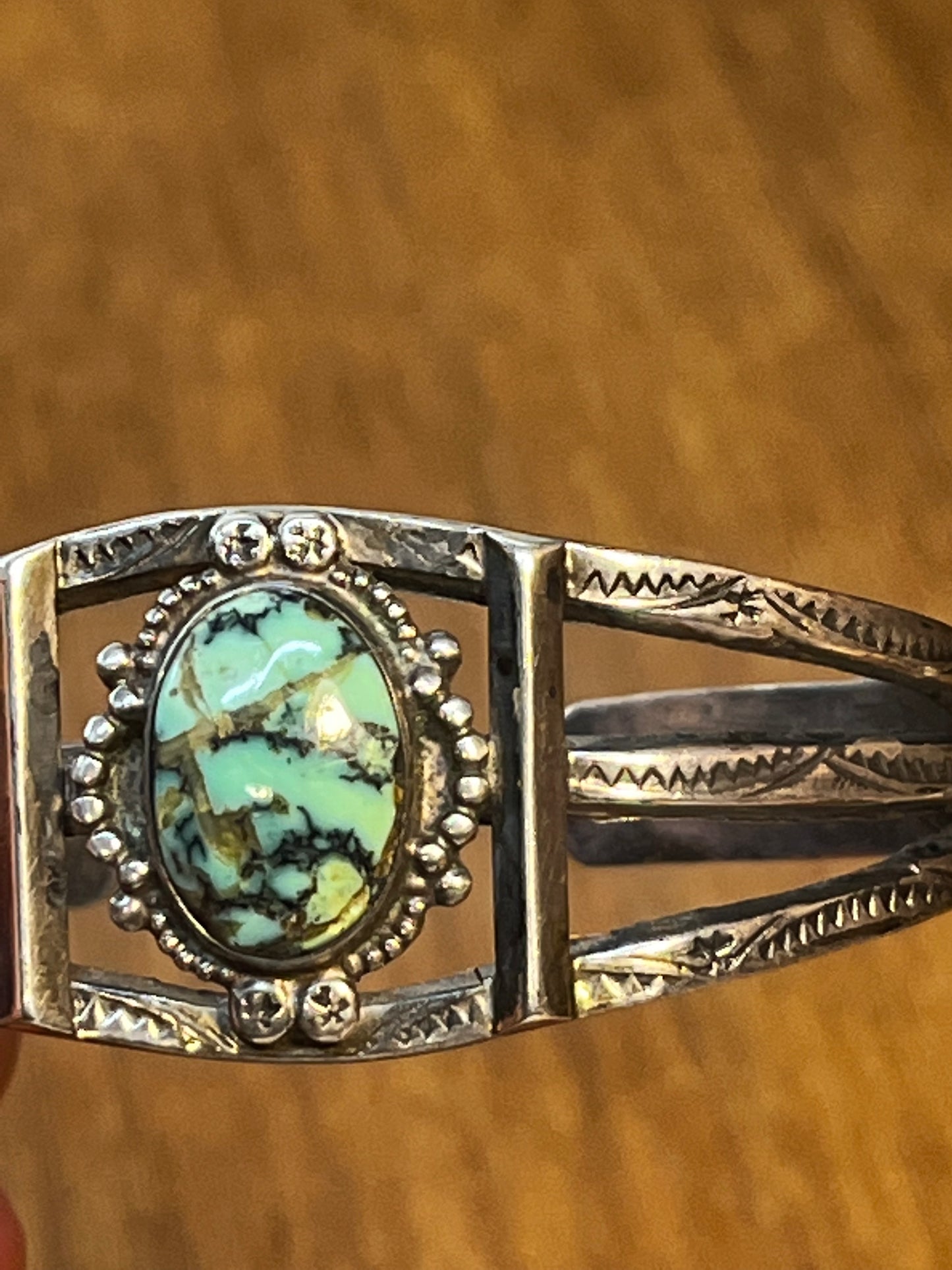 Vintage Handmade Unique Turquoise Bracelet