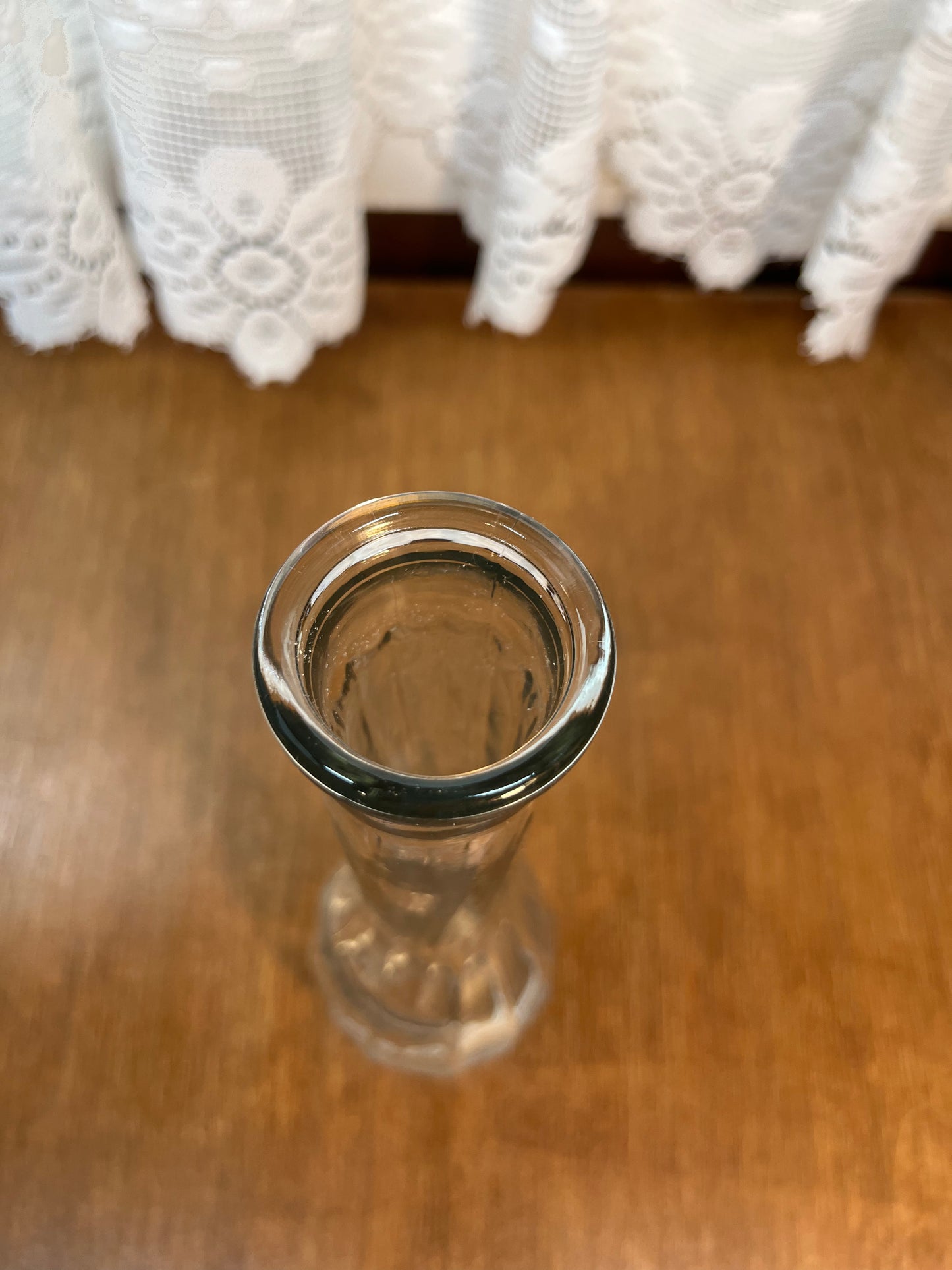 Slim Spiral Glass Bud Vase