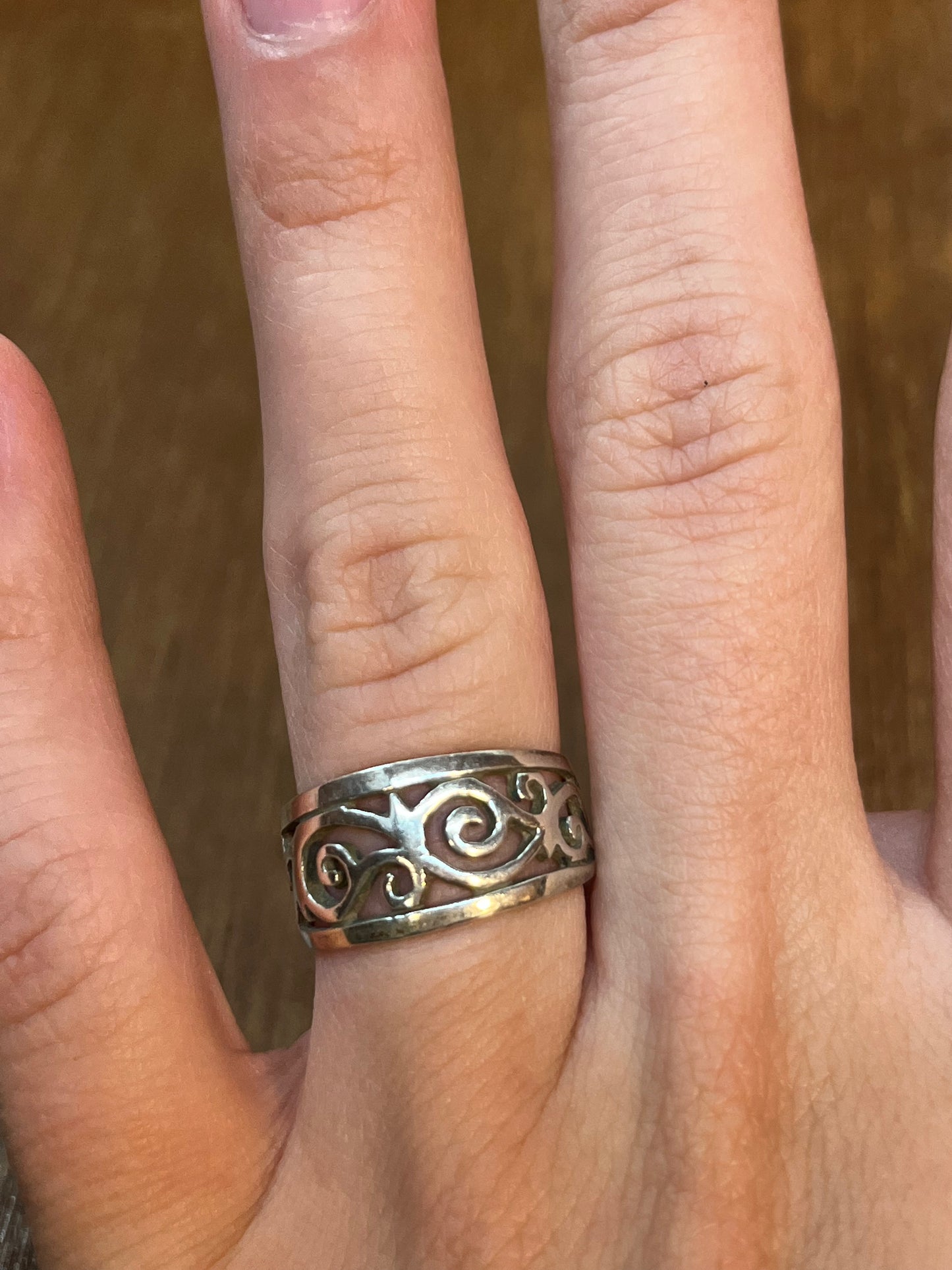 Spiral Silver Design Ring