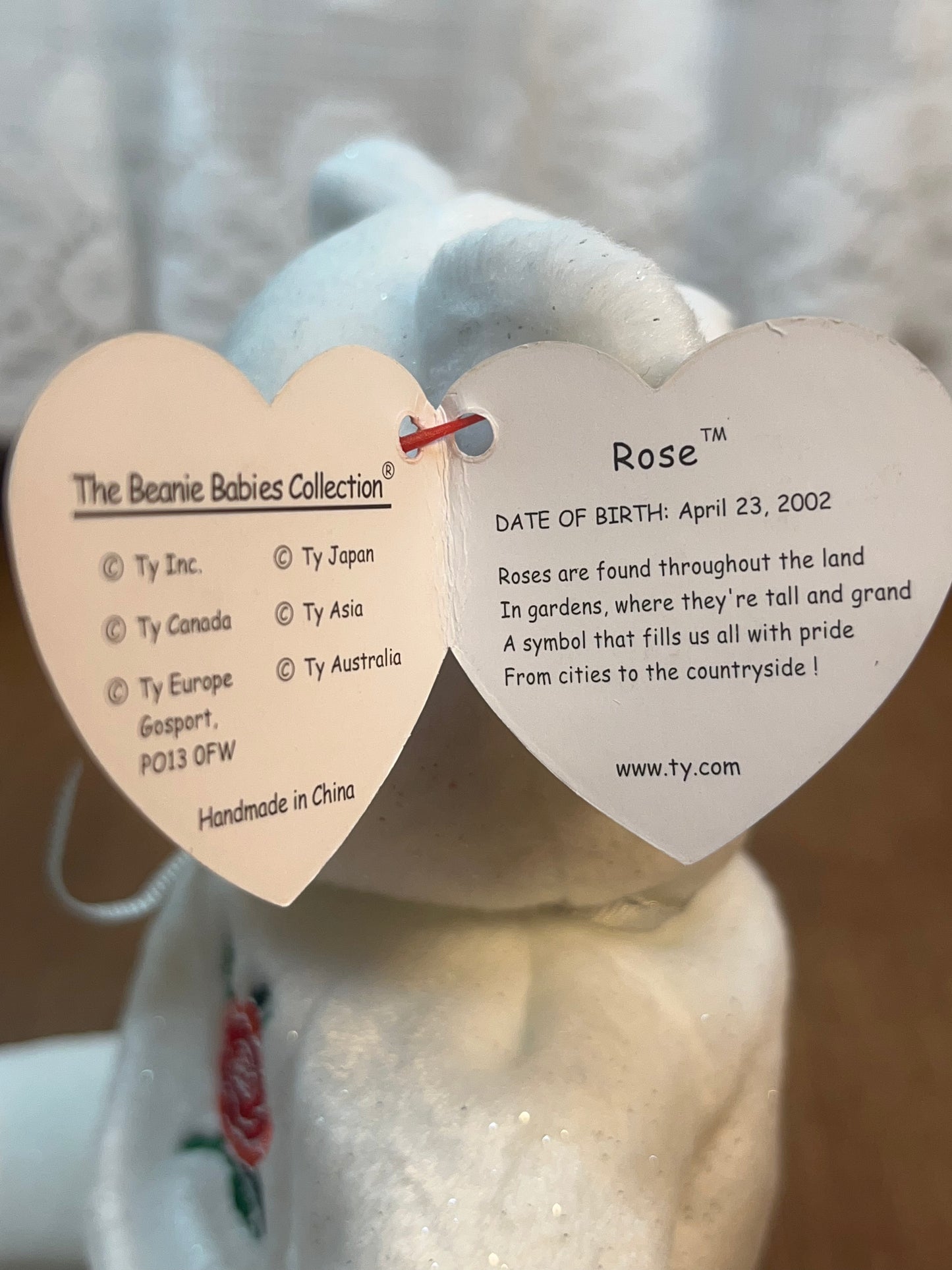 2002 Rose TY Beanie Baby
