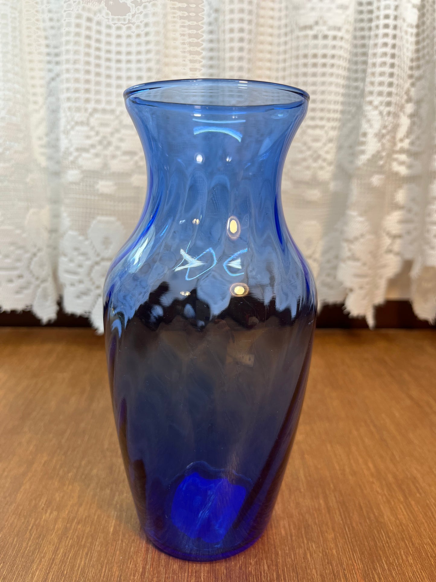 Cobalt Blue Indiana Glass Co USA Vase