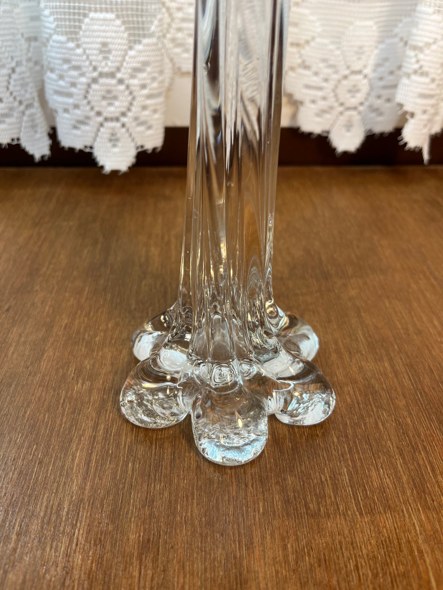 Vintage Footed Slim Neck Bud Vase