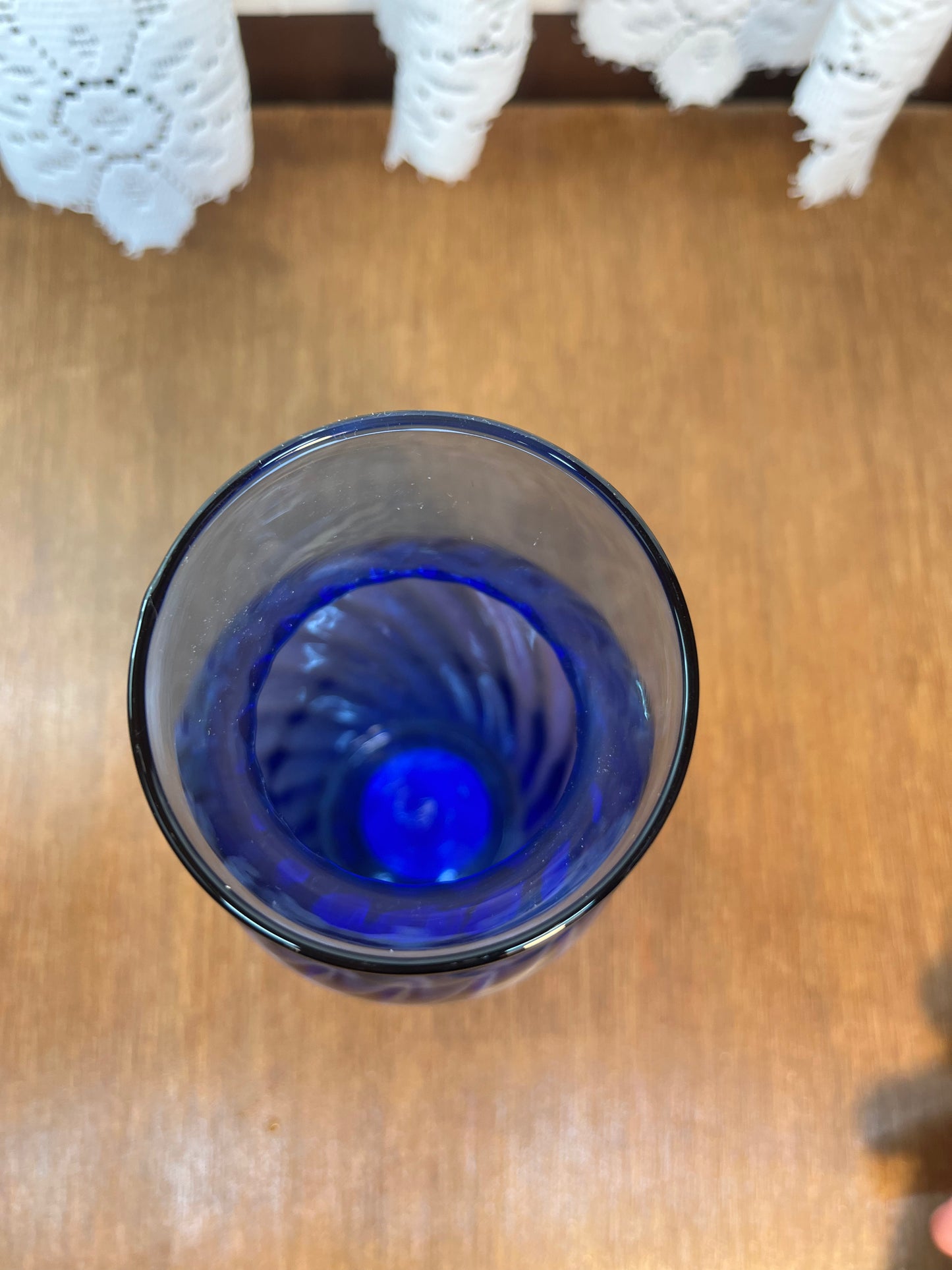 Cobalt Blue Indiana Glass Co USA Vase
