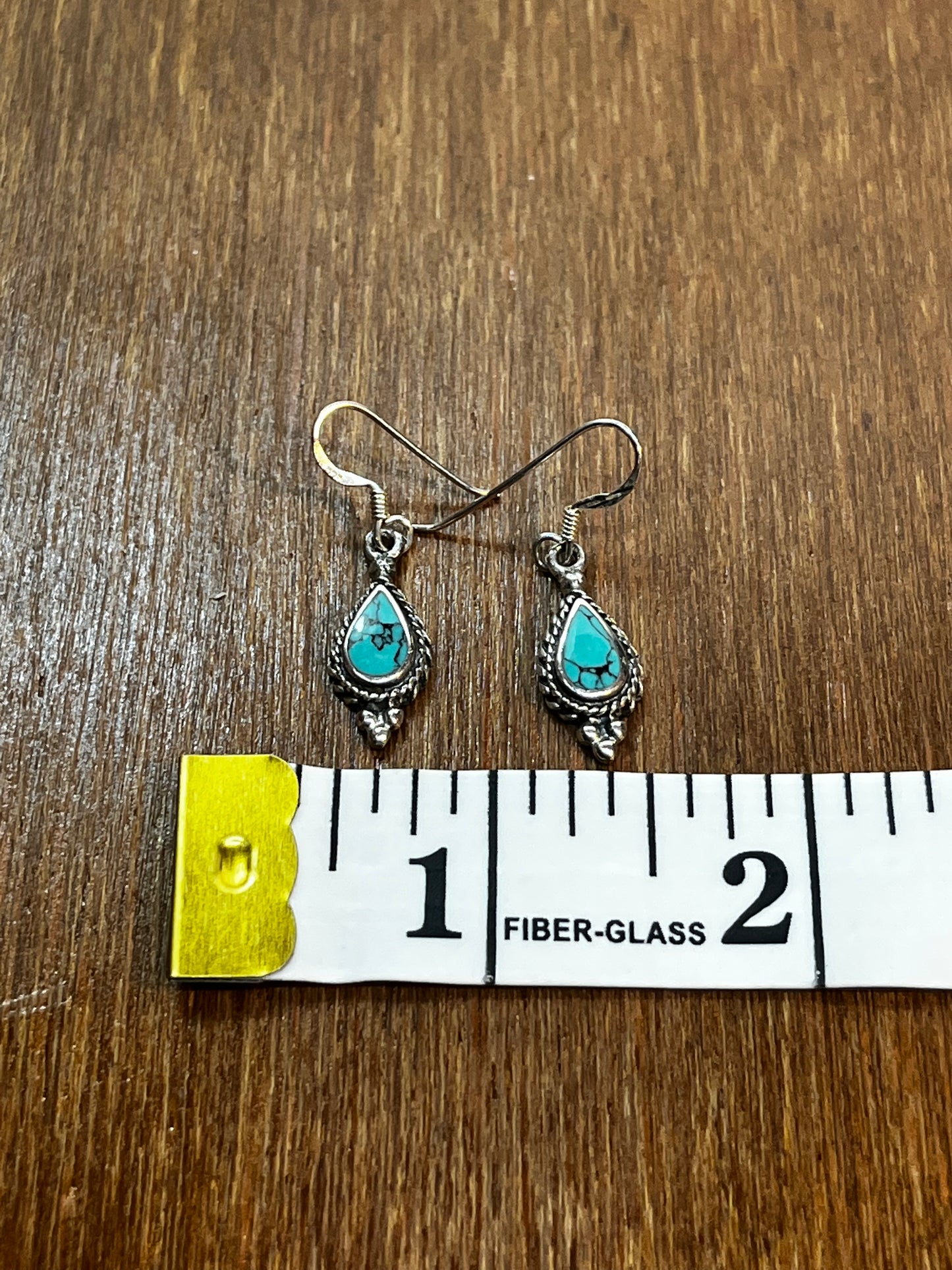 Small Turquoise Tear Drop Earrings