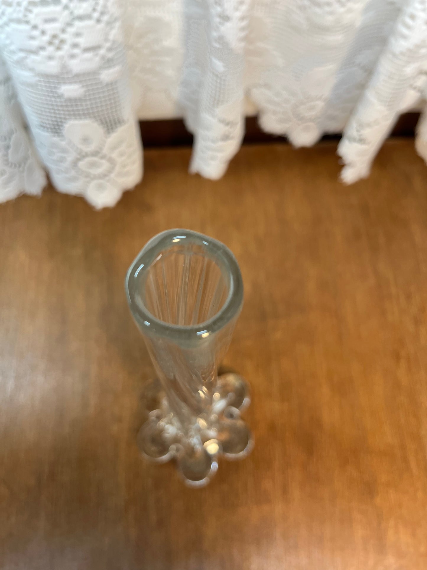 Vintage Footed Slim Neck Bud Vase