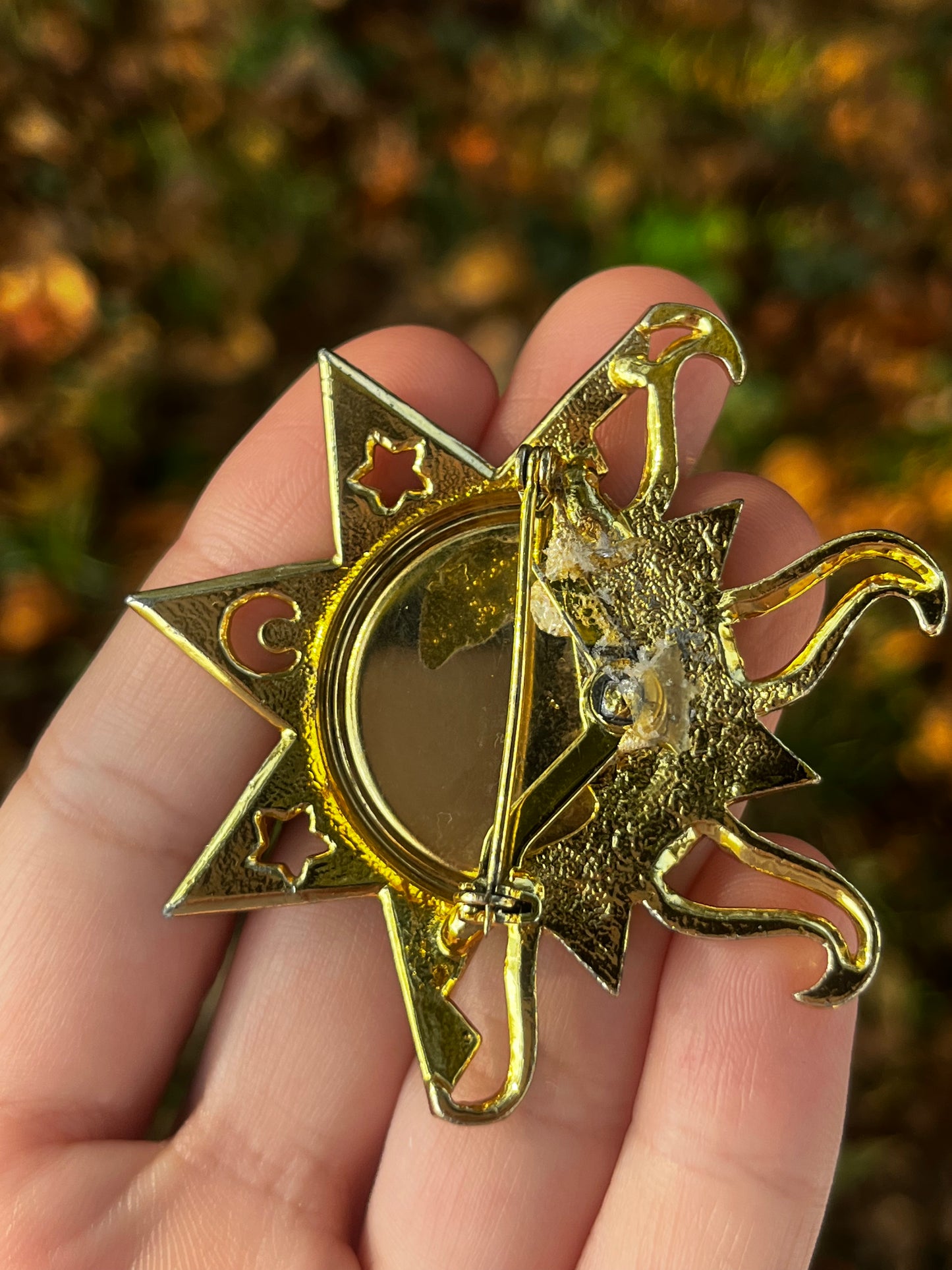 Sun and Moon Brooch