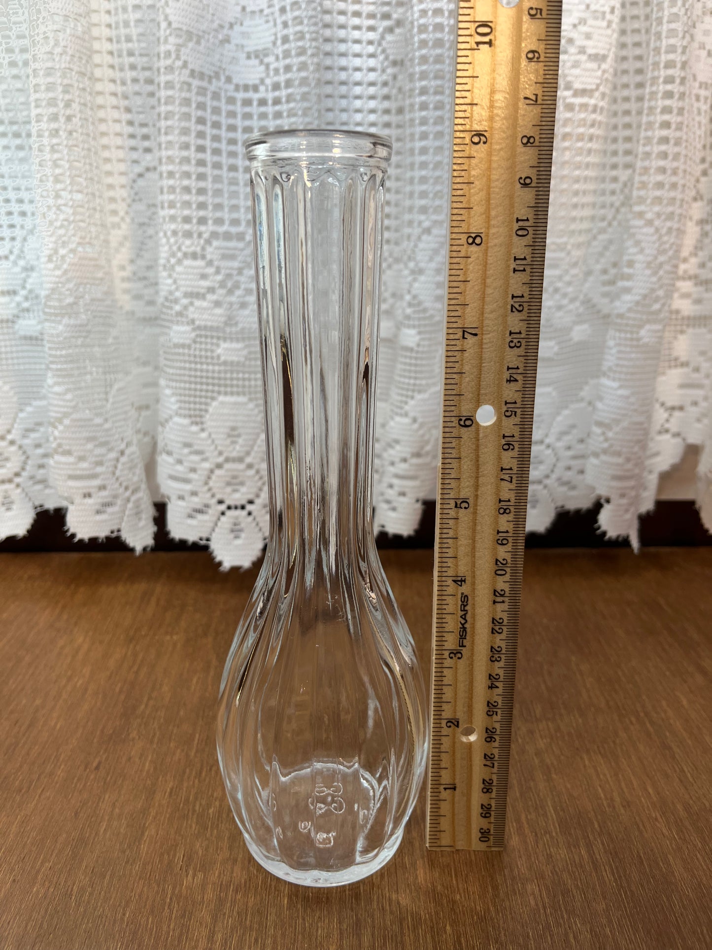 Clear Glass Flower GGG Vase