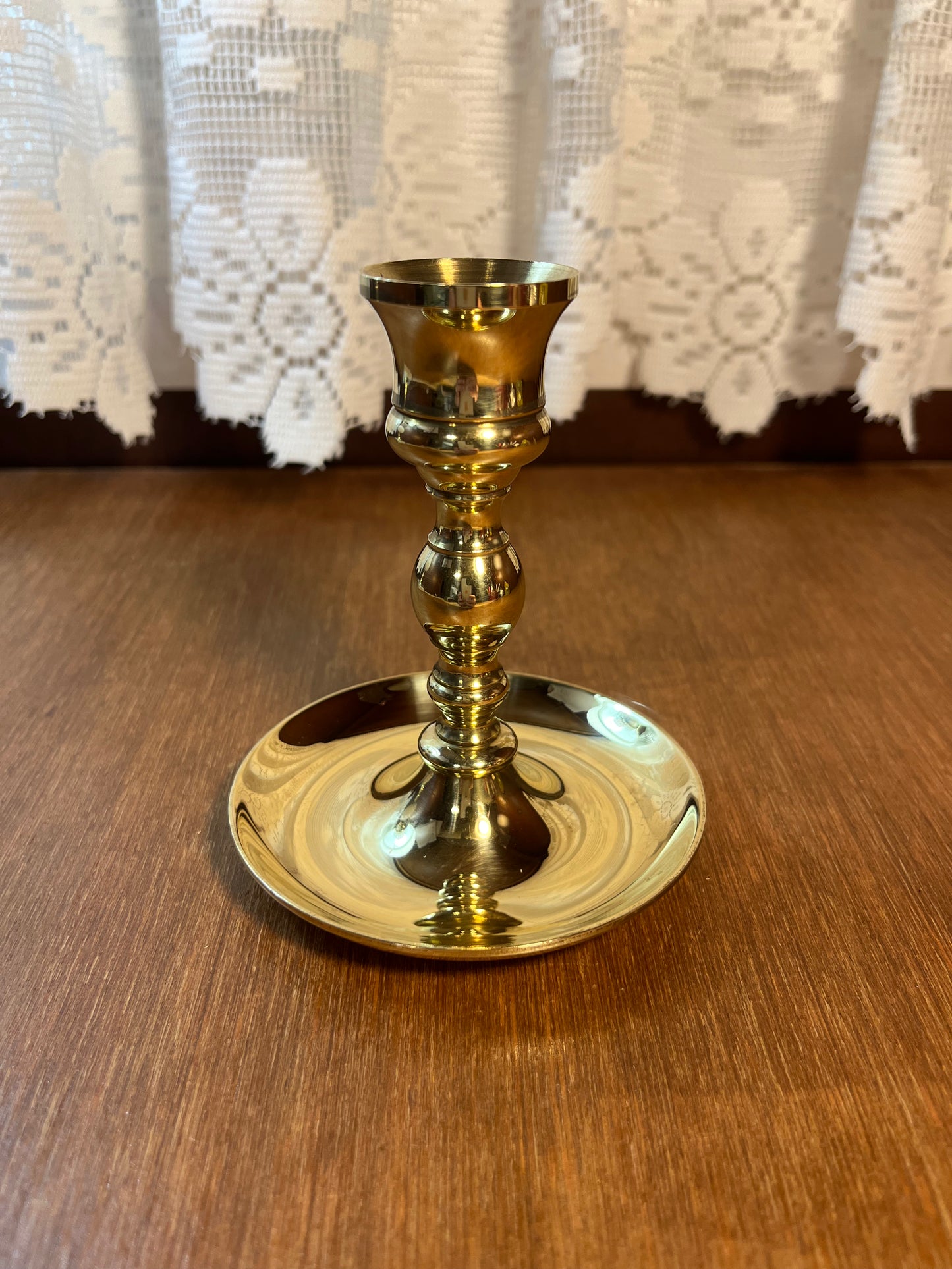 Vintage Brass Candle Stick Holder