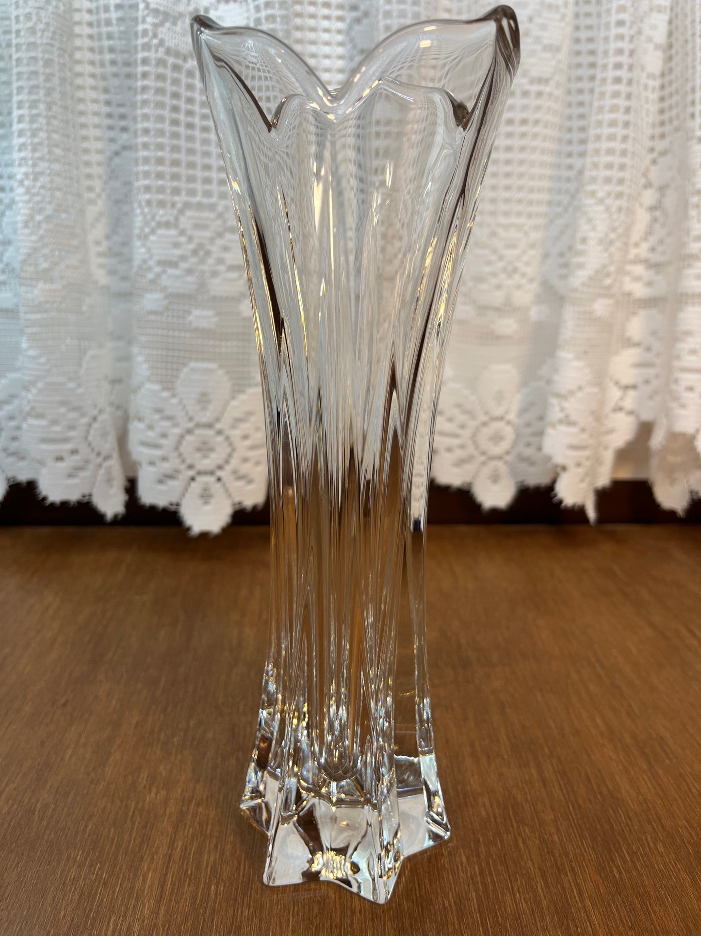 Tulip Top with Star of David Base 1950 Gorham German Crystal