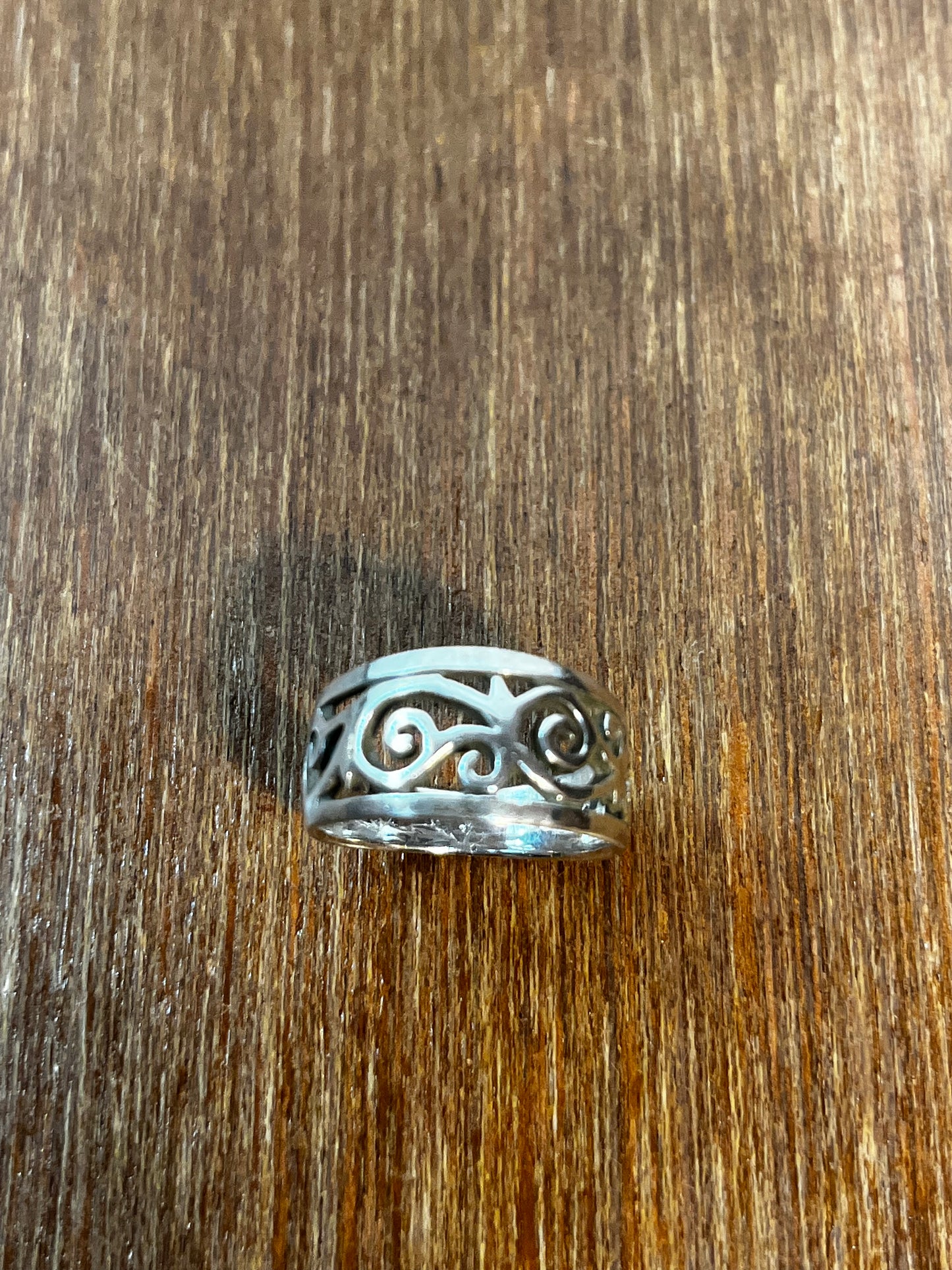 Spiral Silver Design Ring