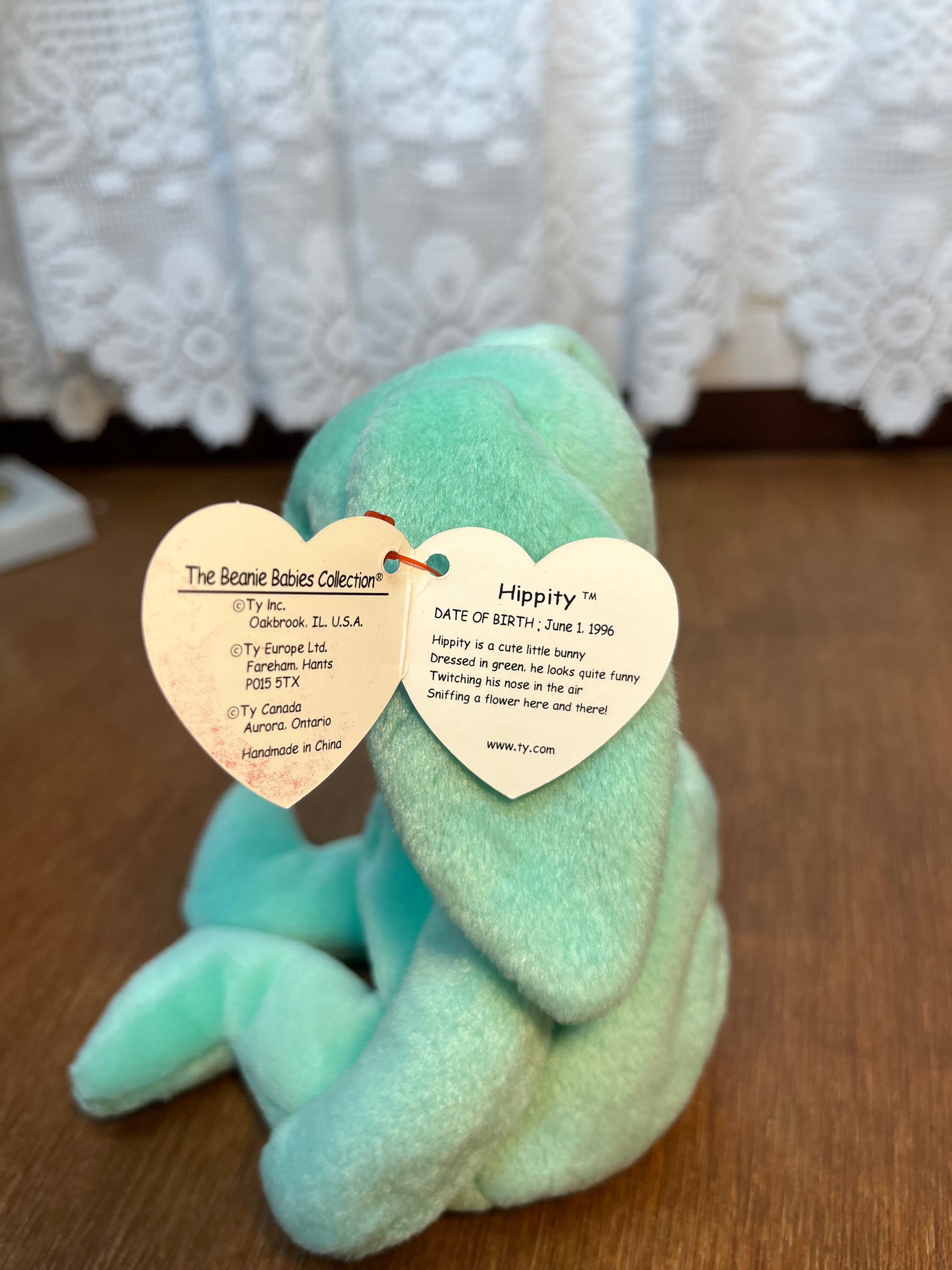 Hippity Beanie Baby Ty Bunny With Tag
