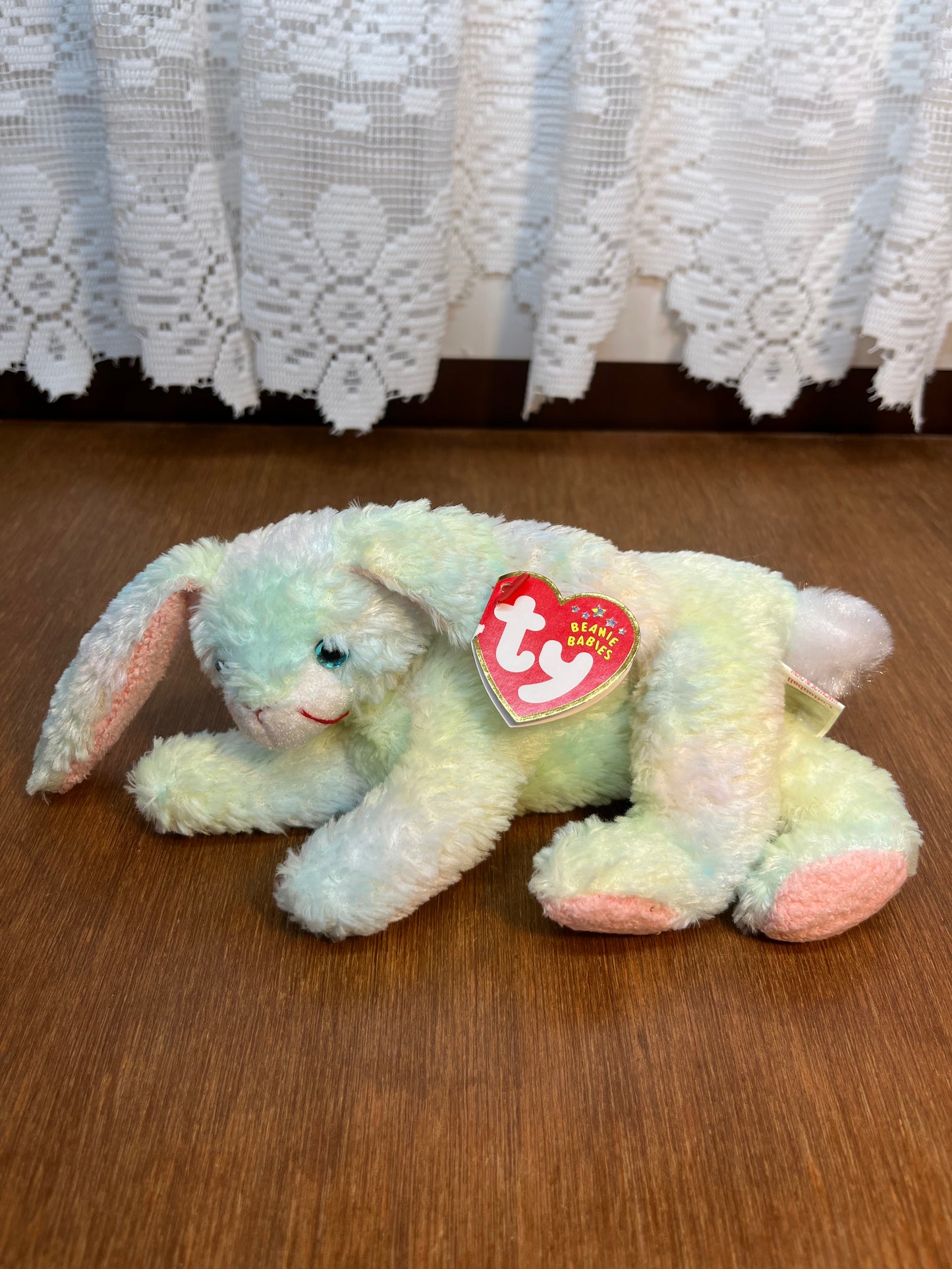 Cottonball Beanie Baby Ty Bunny With Tag