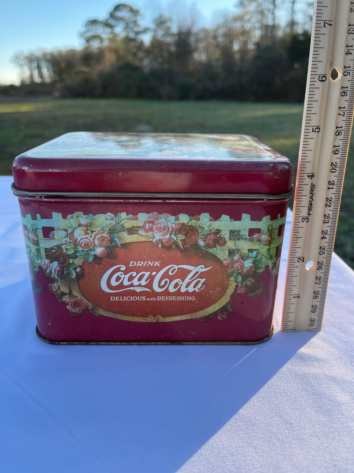 Vintage Coca Cola 5 Cent Tin