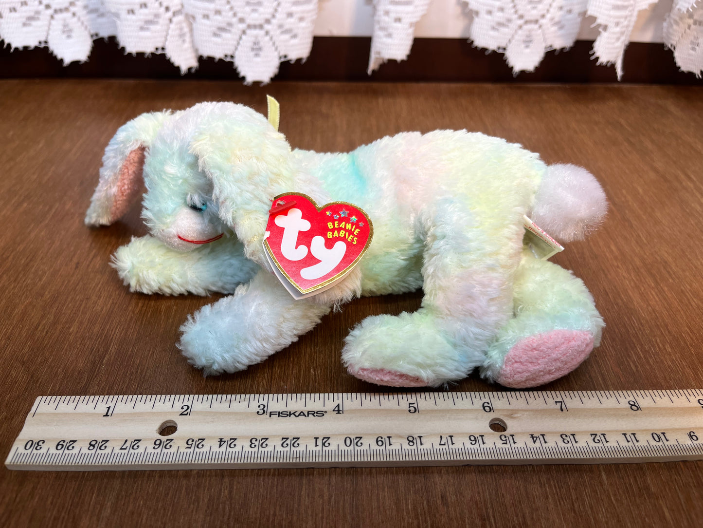 Cottonball Beanie Baby Ty Bunny With Tag
