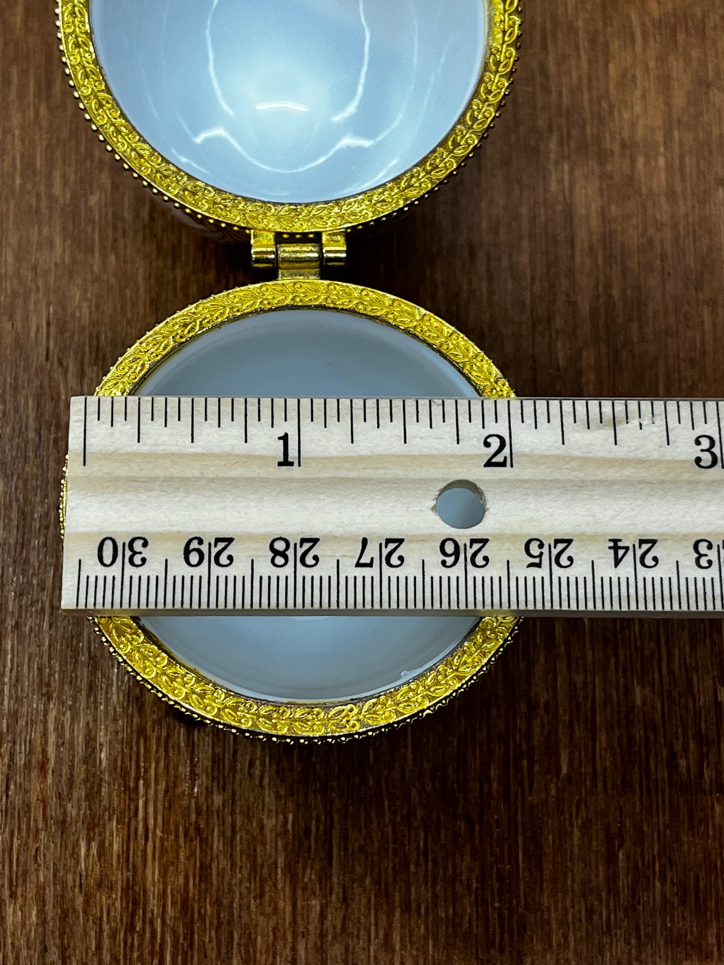 Vintage Porcelain Floral Egg