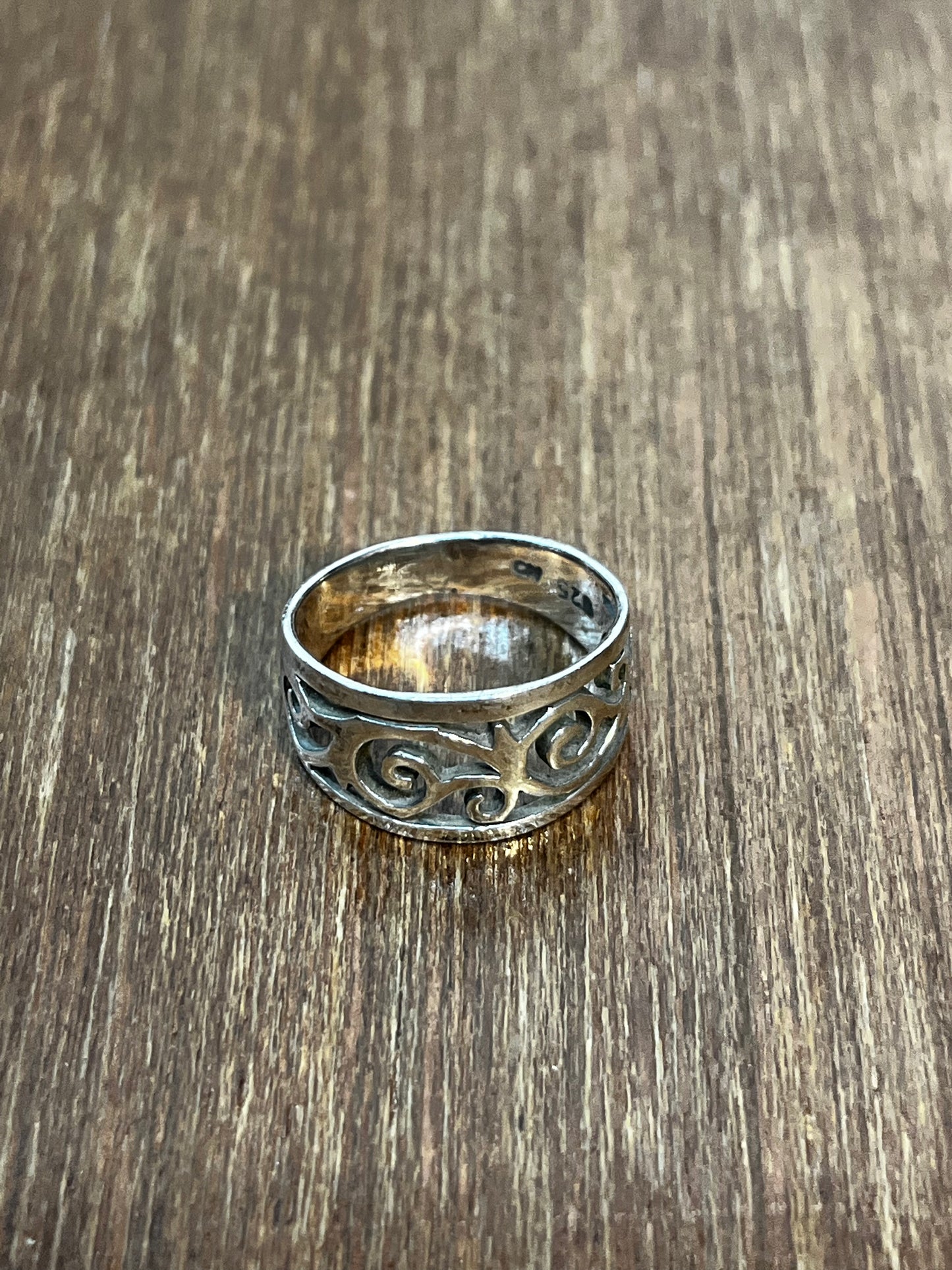 Spiral Silver Design Ring