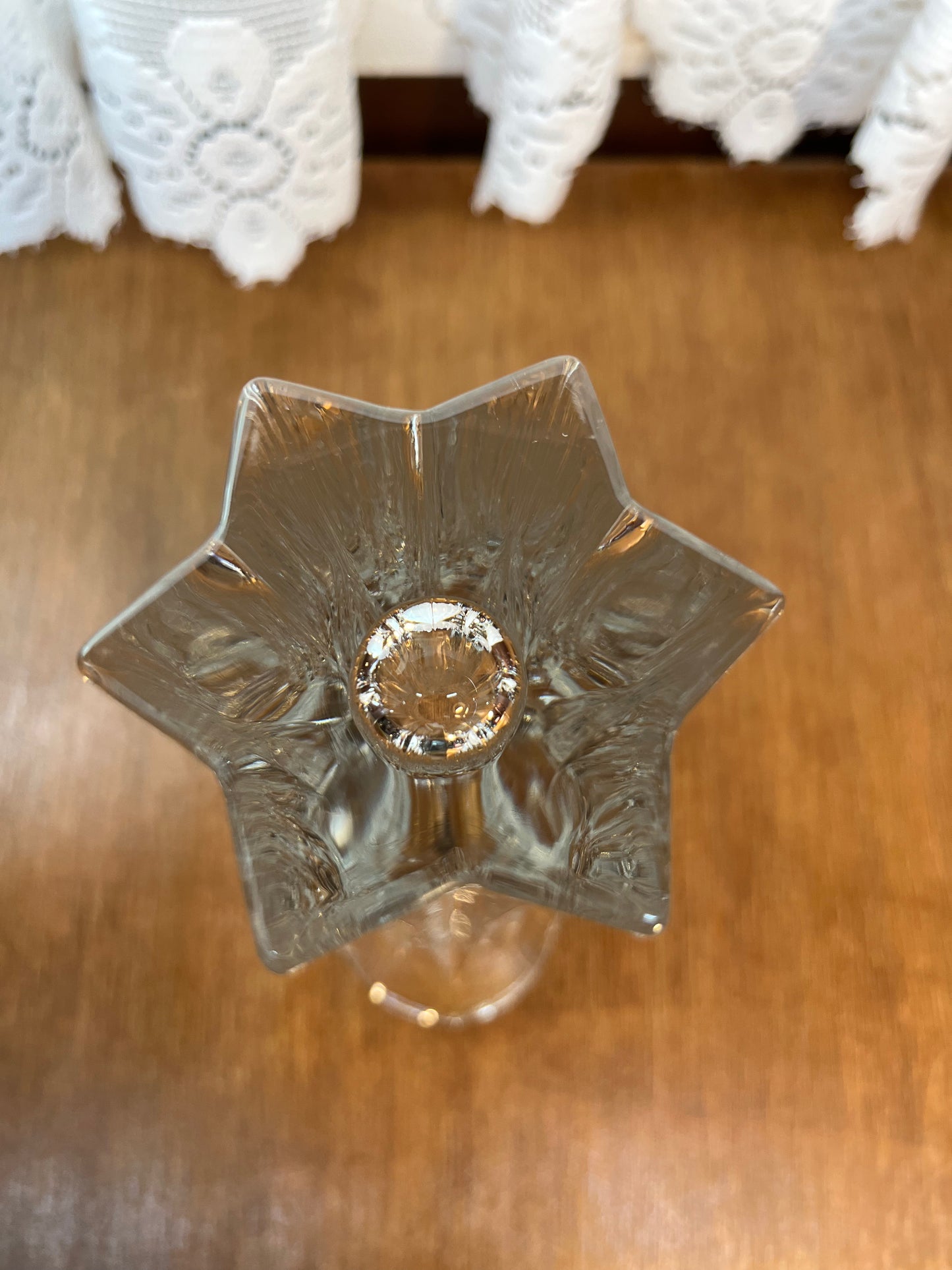 Tulip Top with Star of David Base 1950 Gorham German Crystal