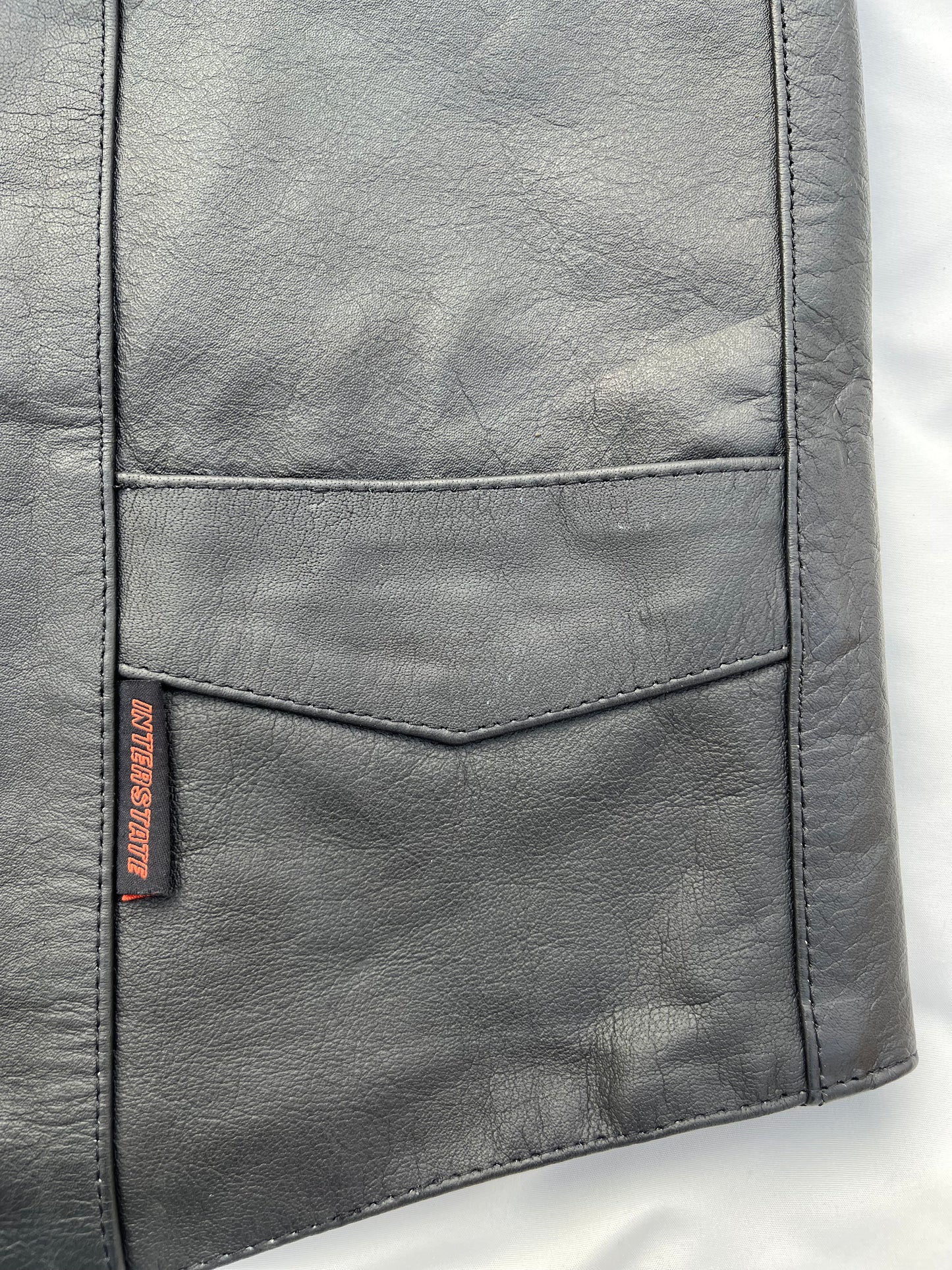 New Interstate Leather Motorcycle Vest
