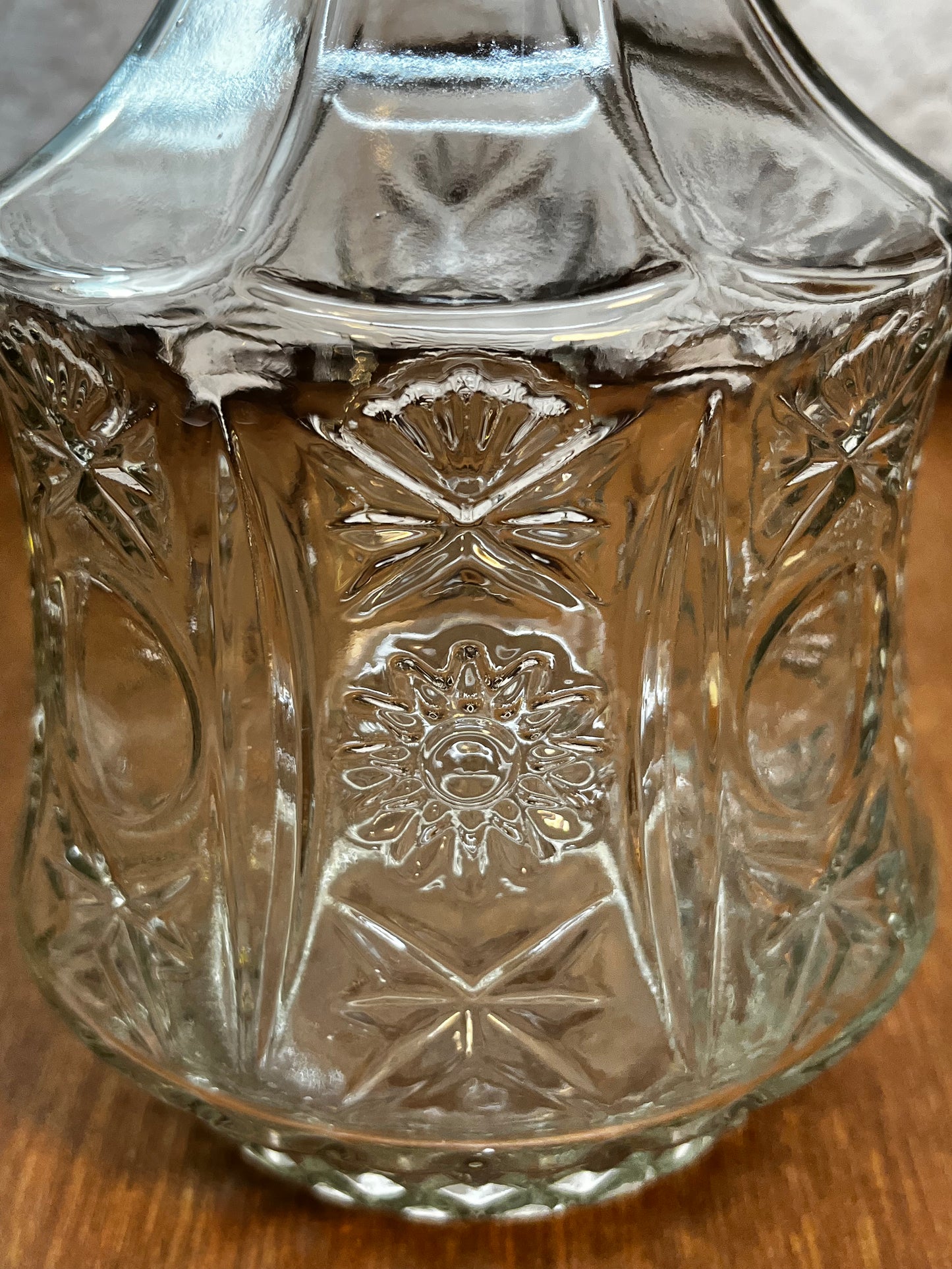 Sun And Stars Clear Glass Flower Vase