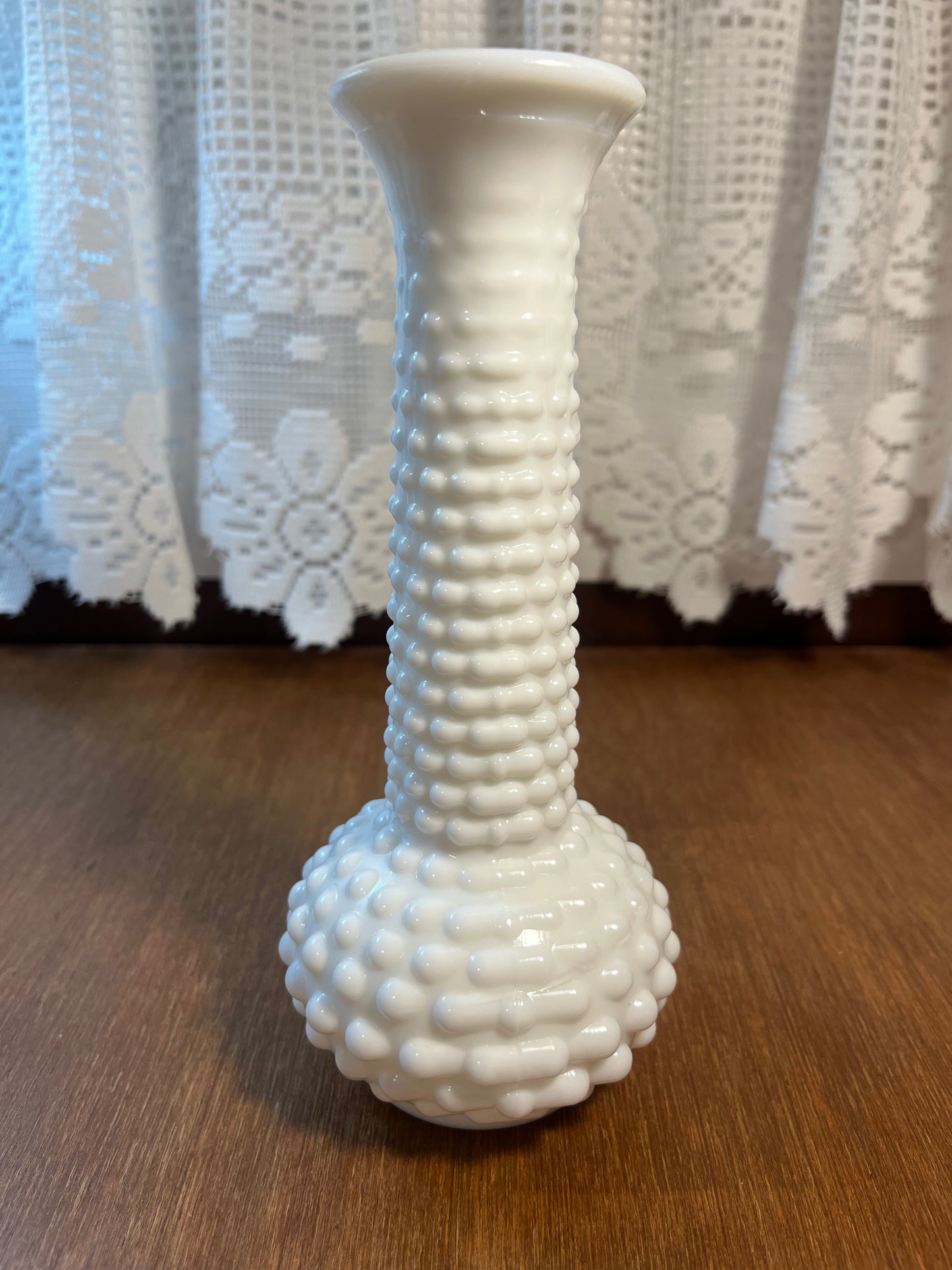 Vintage Eo Brody Hobnail Milk Glass Bud Vase