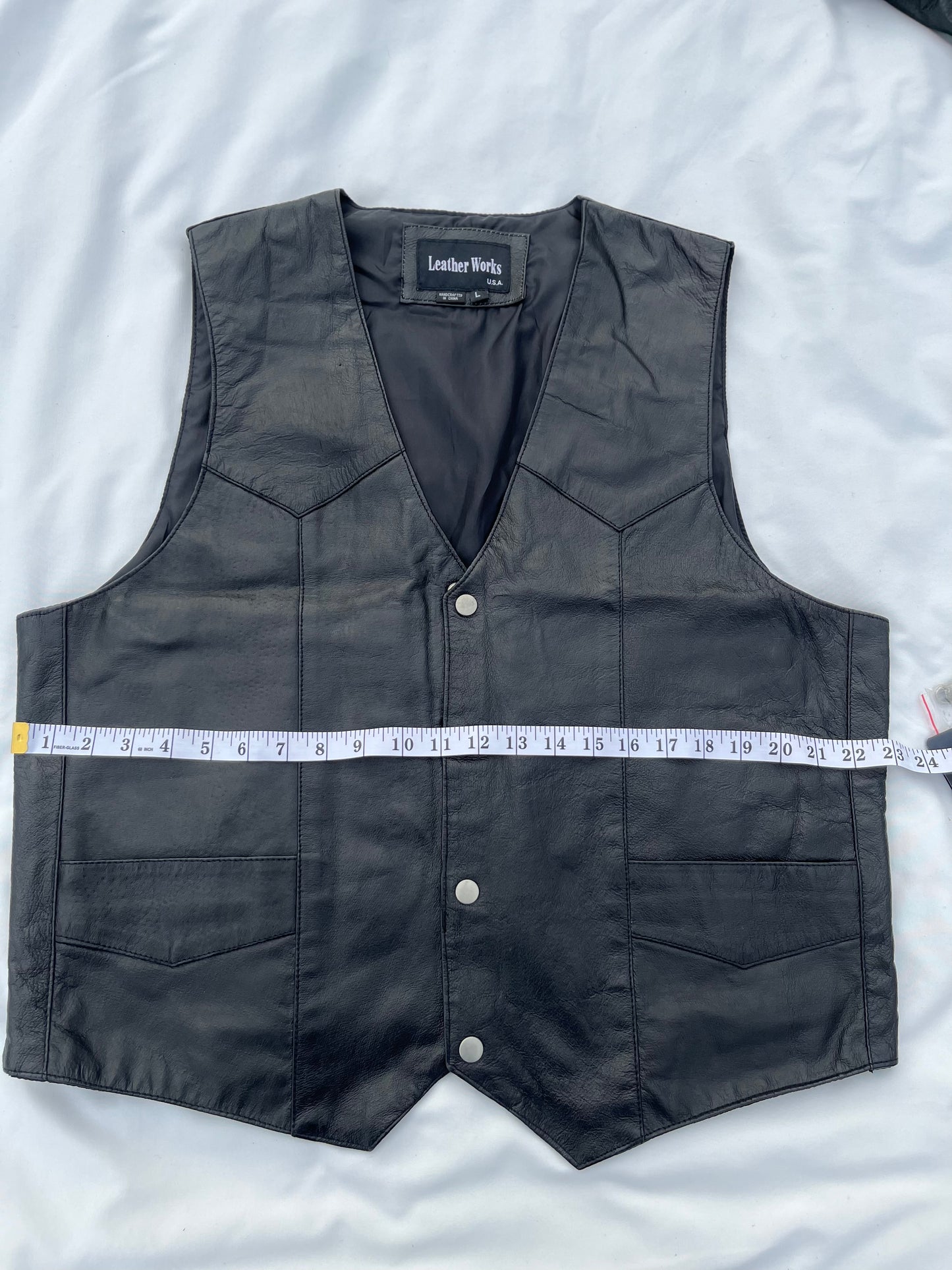 Leather Works USA Motorcycle Vest