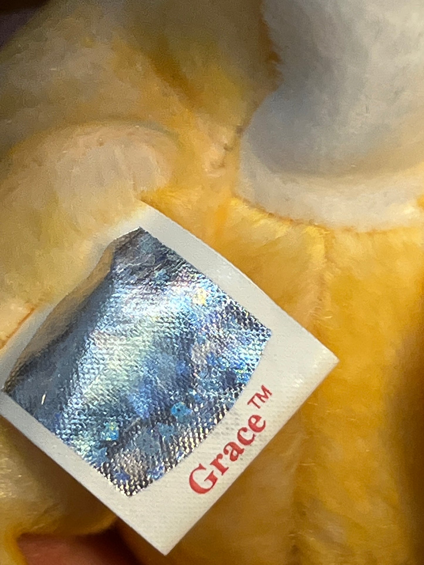 Grace Beanie Baby Ty Bunny With Tag
