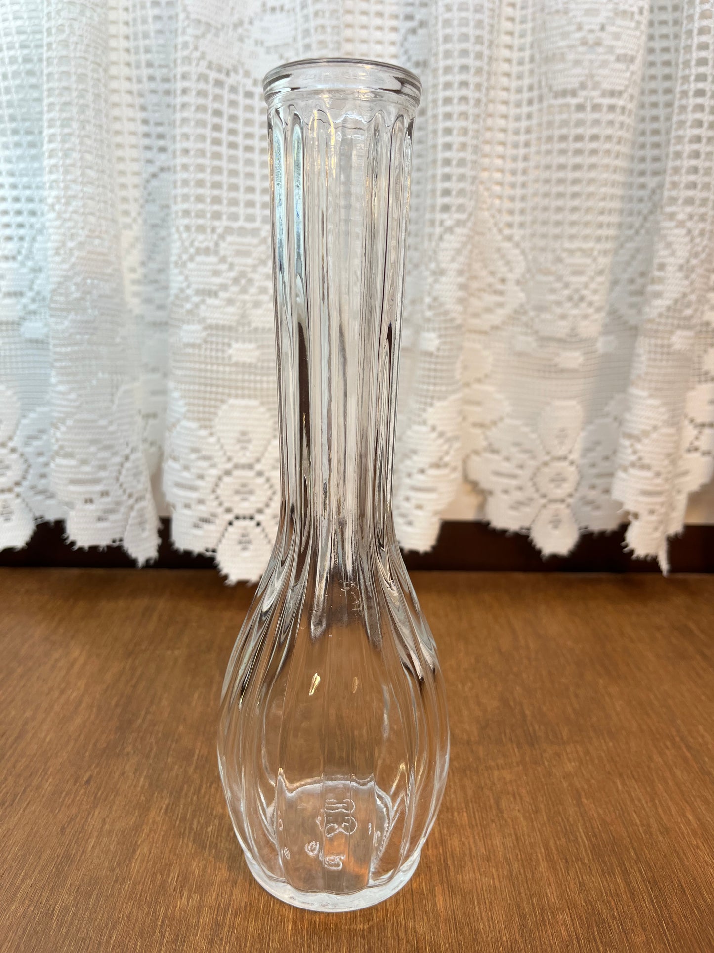 Clear Glass Flower GGG Vase