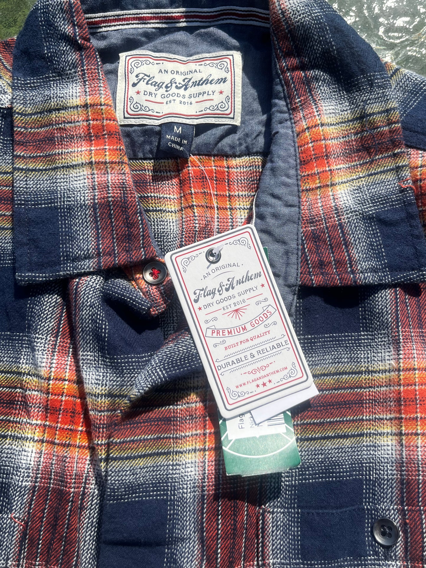 Plaid Flag And Anthem Flannel Shirt