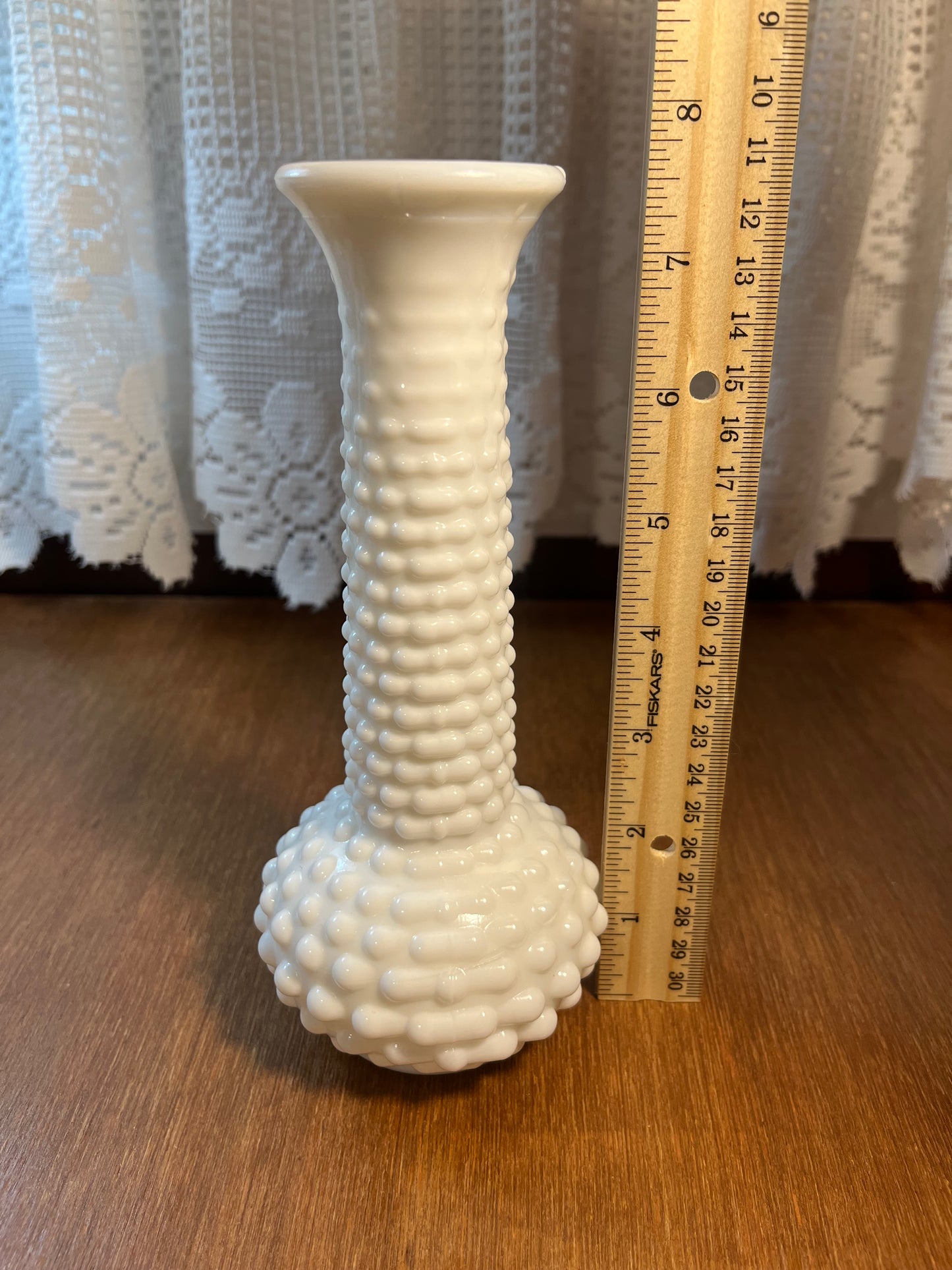 Vintage Eo Brody Hobnail Milk Glass Bud Vase