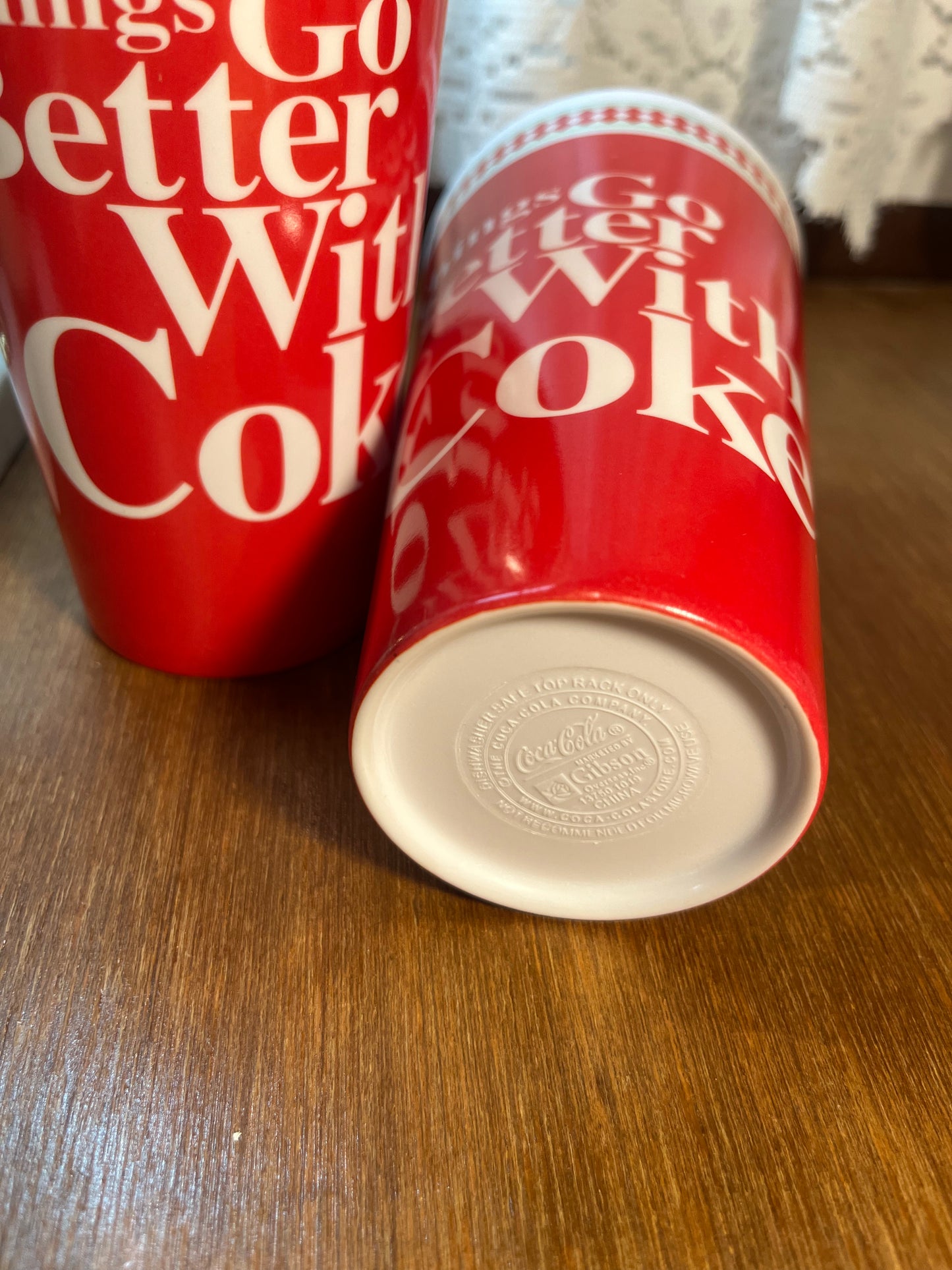 Set Of Gibson Things Go Better With Coca Cola Coke Tumblers