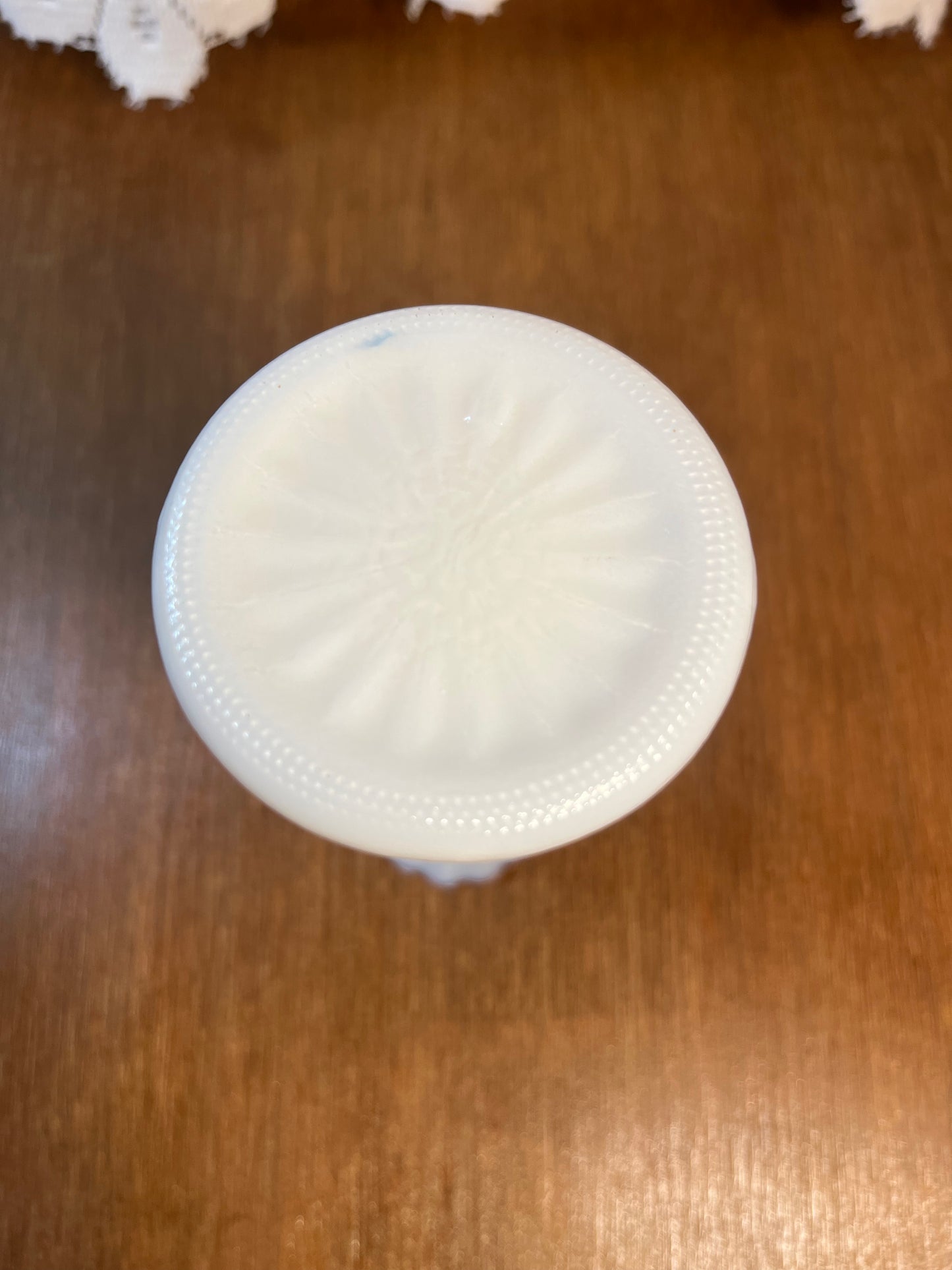 Anchor hocking Vintage Milk Glass Bud Base