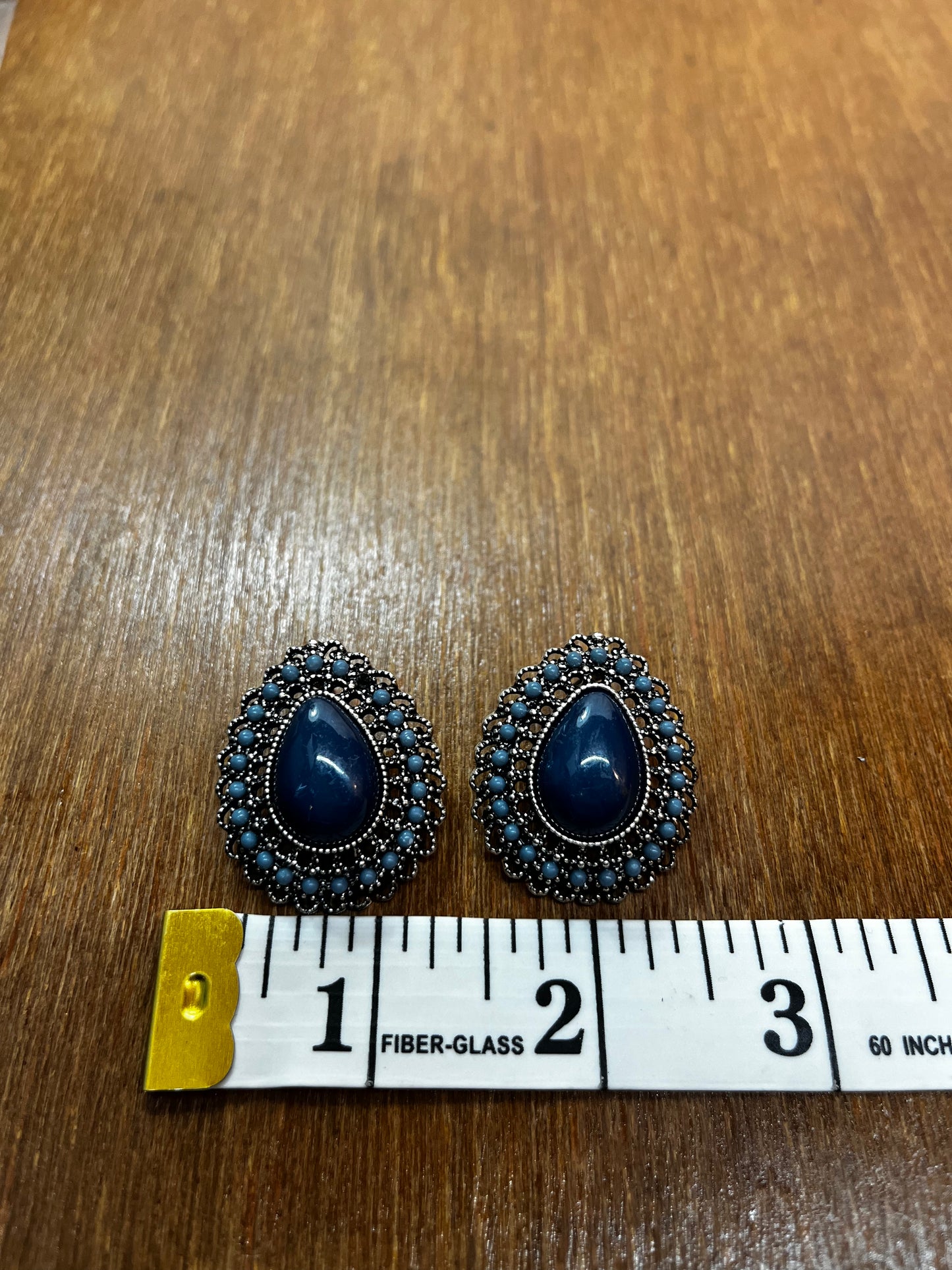 Beaded Paparazzi Blue Blast Earrings