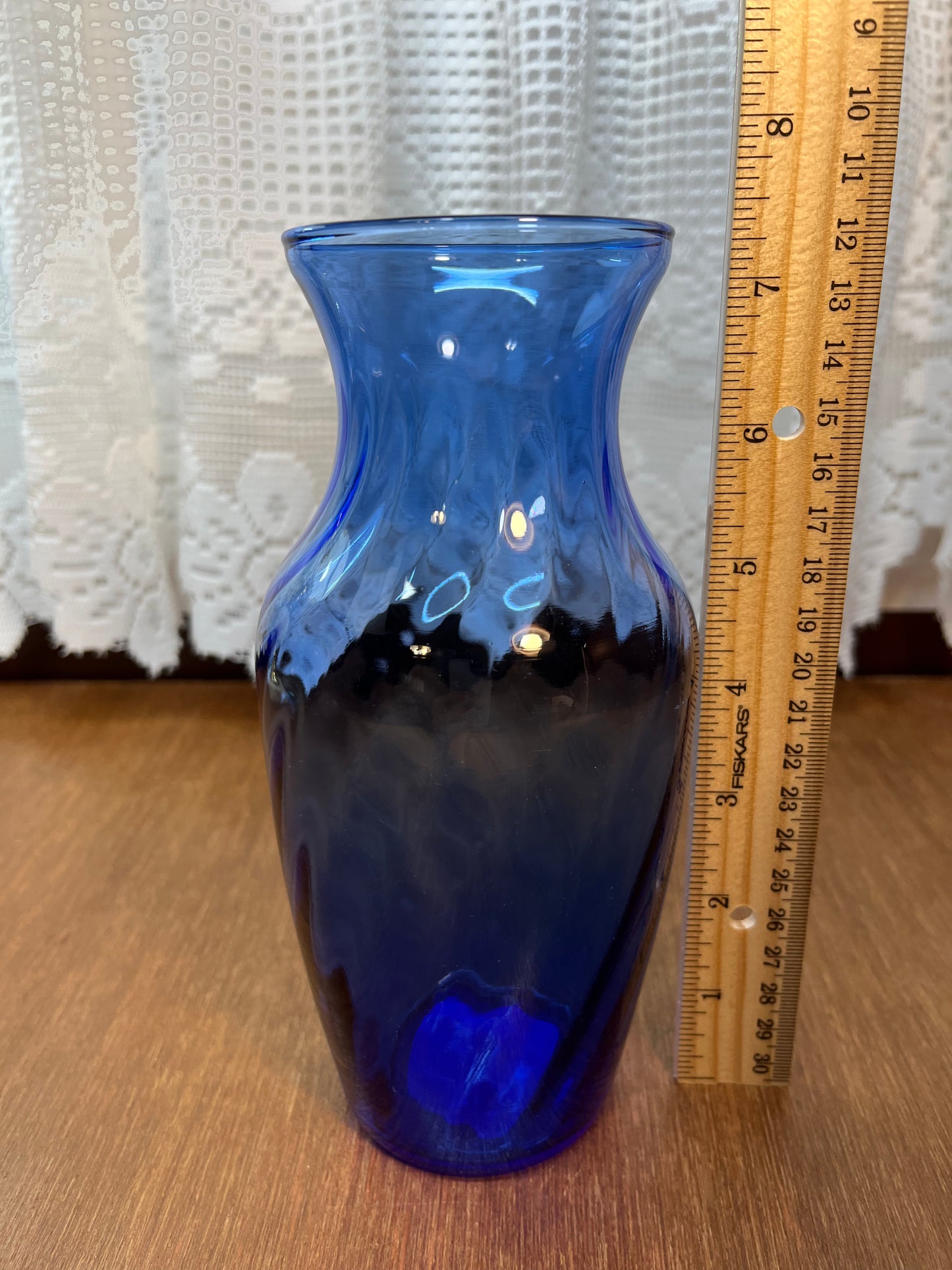 Cobalt Blue Indiana Glass Co USA Vase