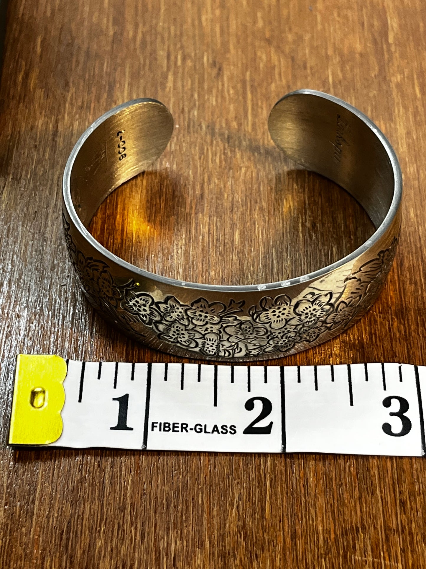 Beautiful Kirk Stieff Pewter July Bracelet