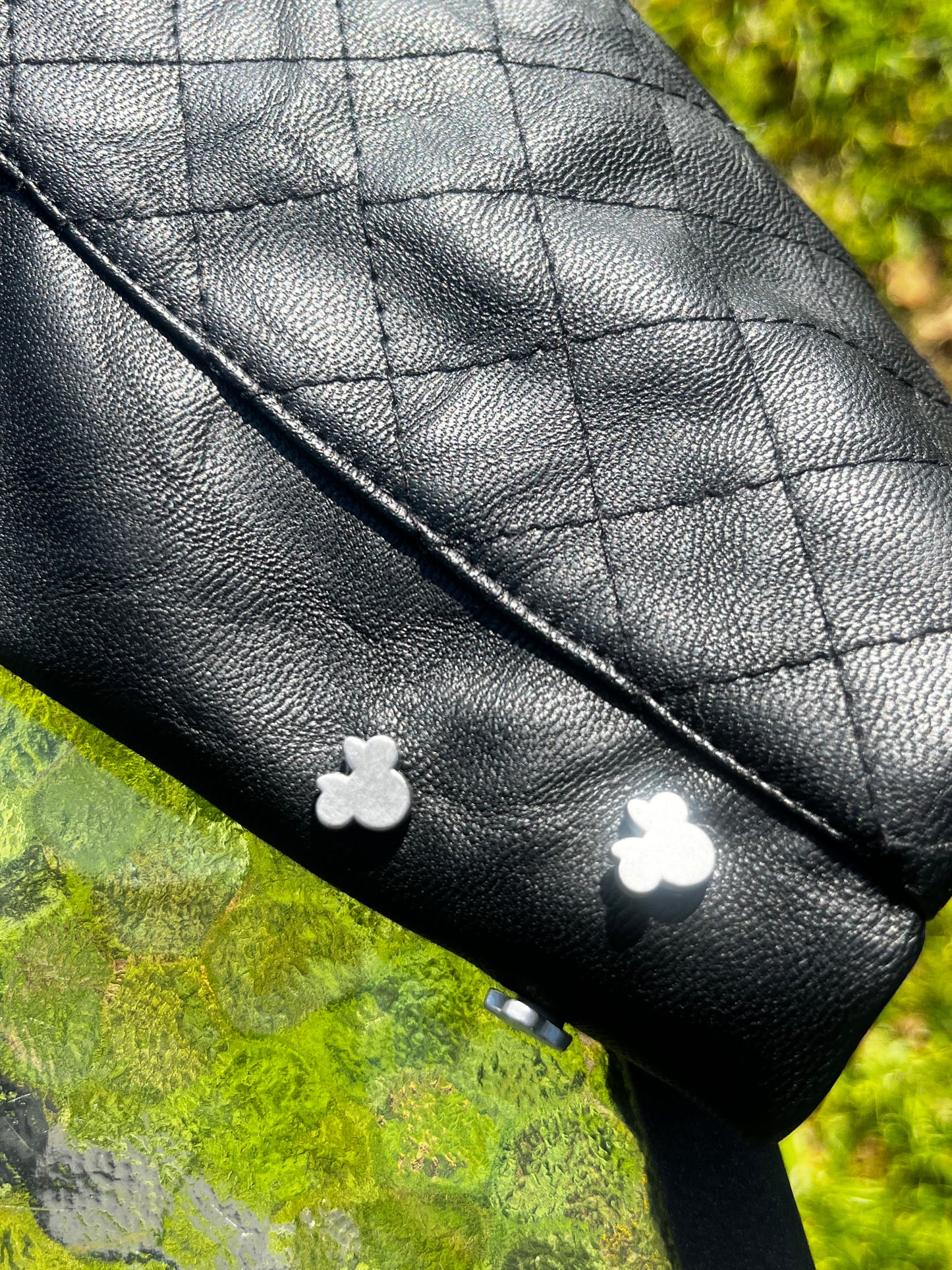 Faux Black Leather Mini Mouse Girls Disney Jacket