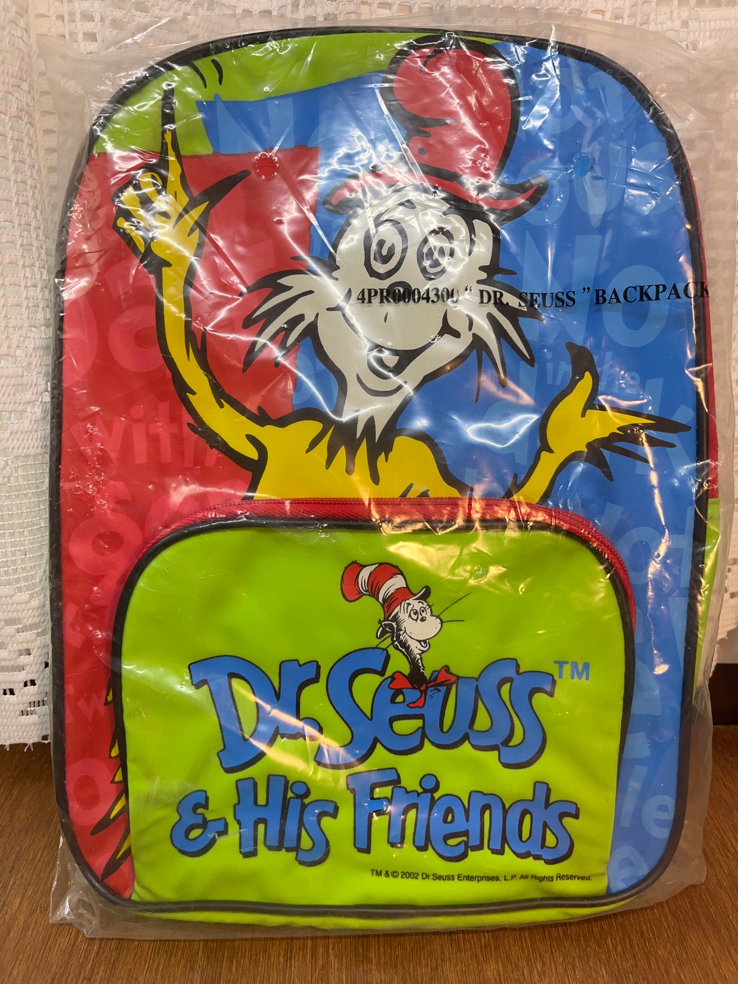 Multicolored 2002 Dr. Seuss Book Bag