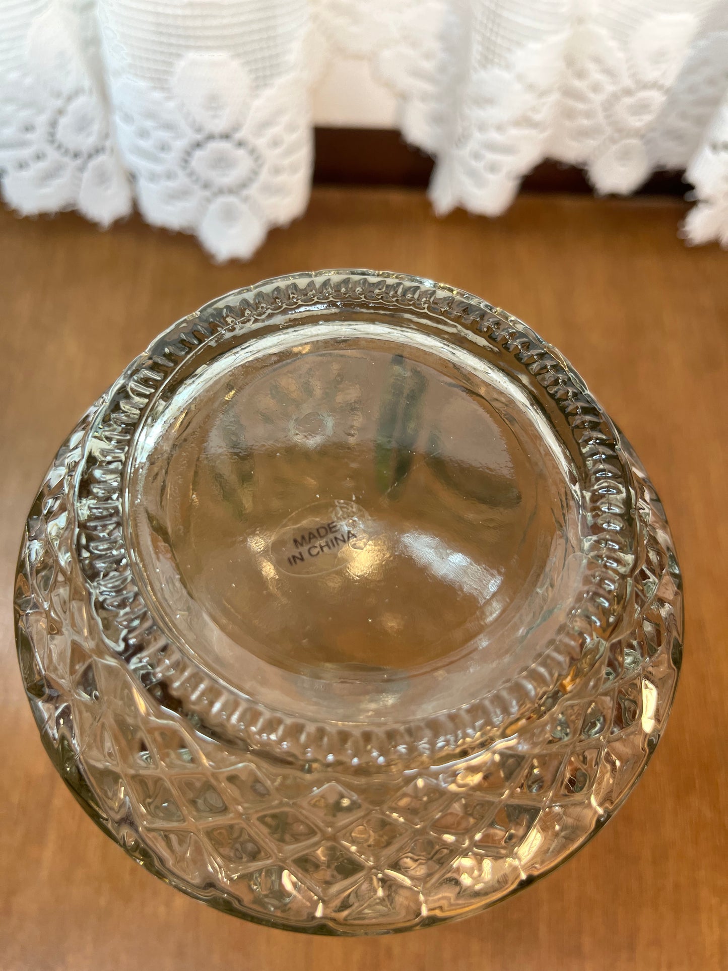 Sun And Stars Clear Glass Flower Vase