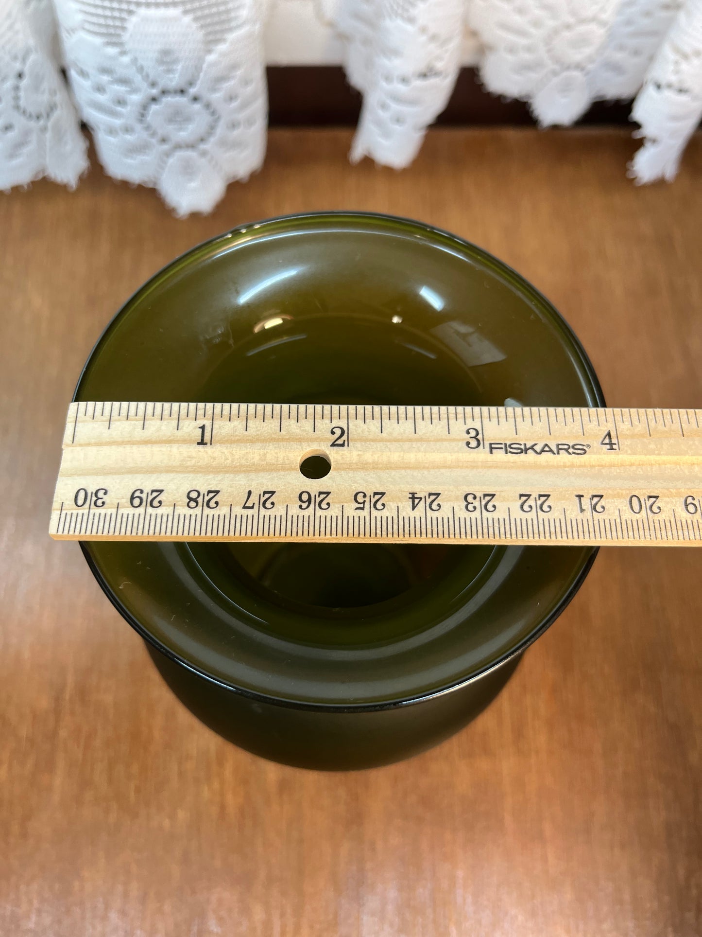 Forest Green Flower Vase