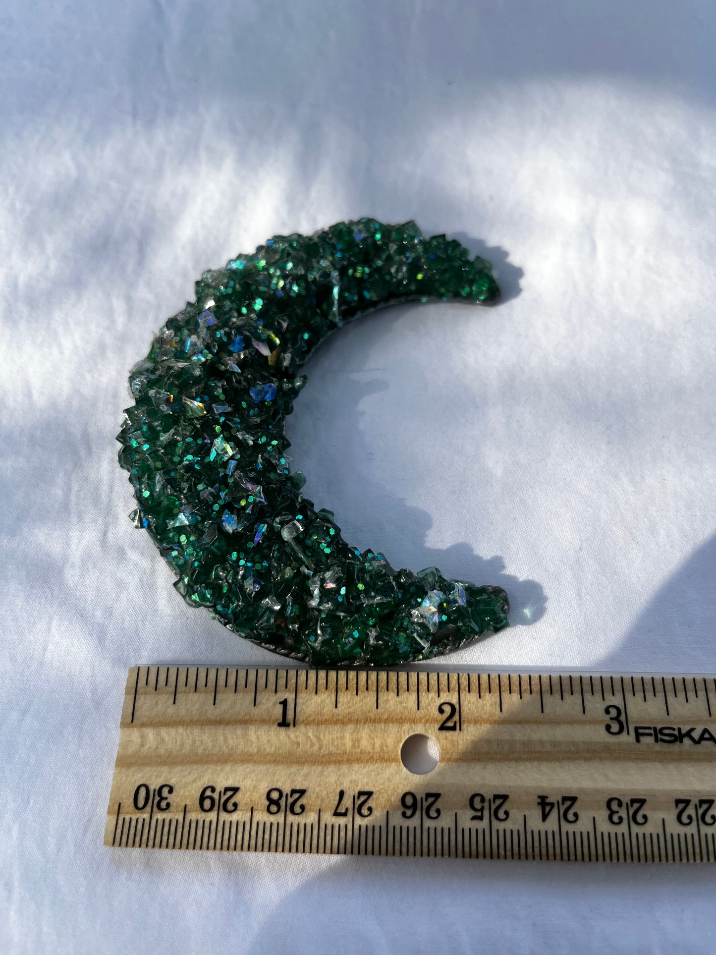 Large Crescent Moon Brooch
