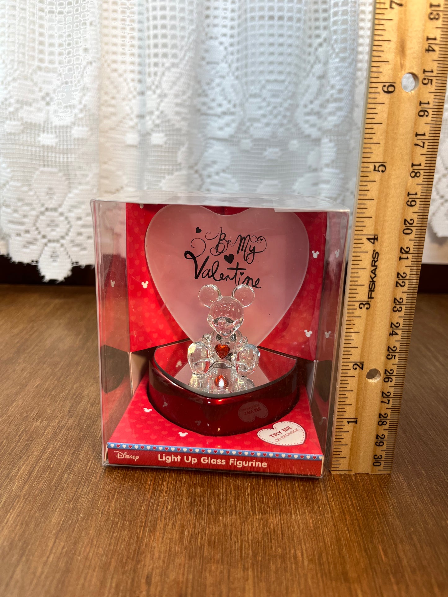 Light Up Valentines Day Disney Mickey Mouse Figurine