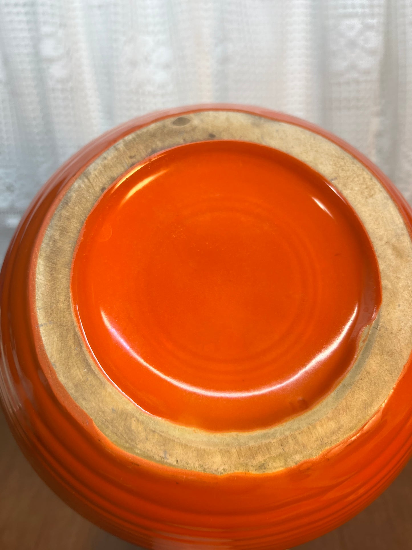 Vintage Atomic Orange Ball Pitcher