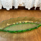 Vintage Green Leaf Heisey Trinket Dish