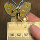 Vintage Gold Tone Mesh Butterfly Brooch