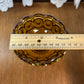 Vintage Amber L.E. Smith Moon And Star Candle Holder